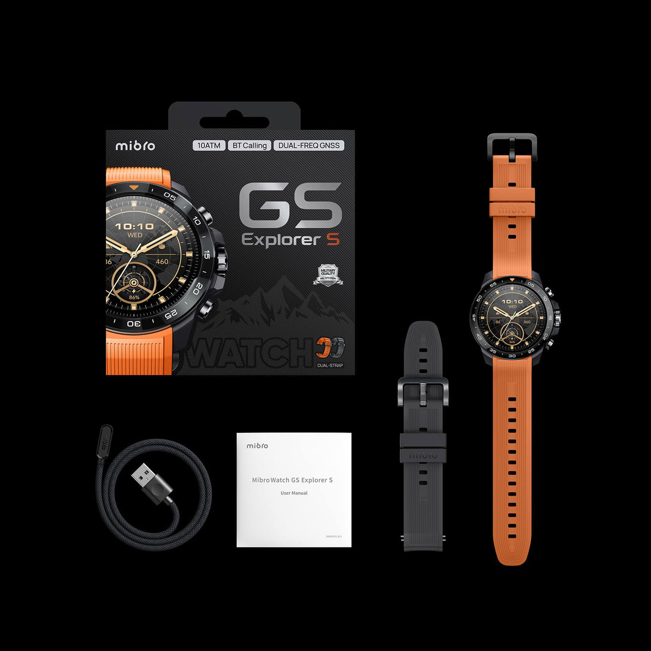 Смарт-годинник Mibro GS Explorer S 48мм Obsidian Black (XPAW023OB)фото6