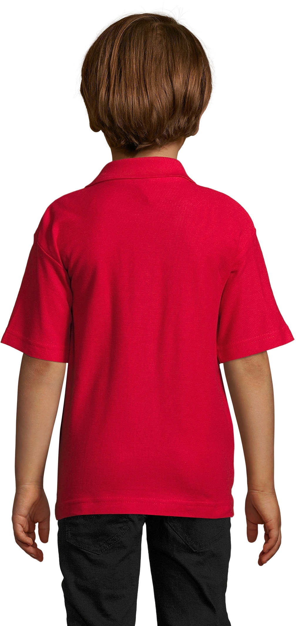 Поло хлопковое детское Sol’s Summer II Kids 1134414510A 10-11р красное фото 2