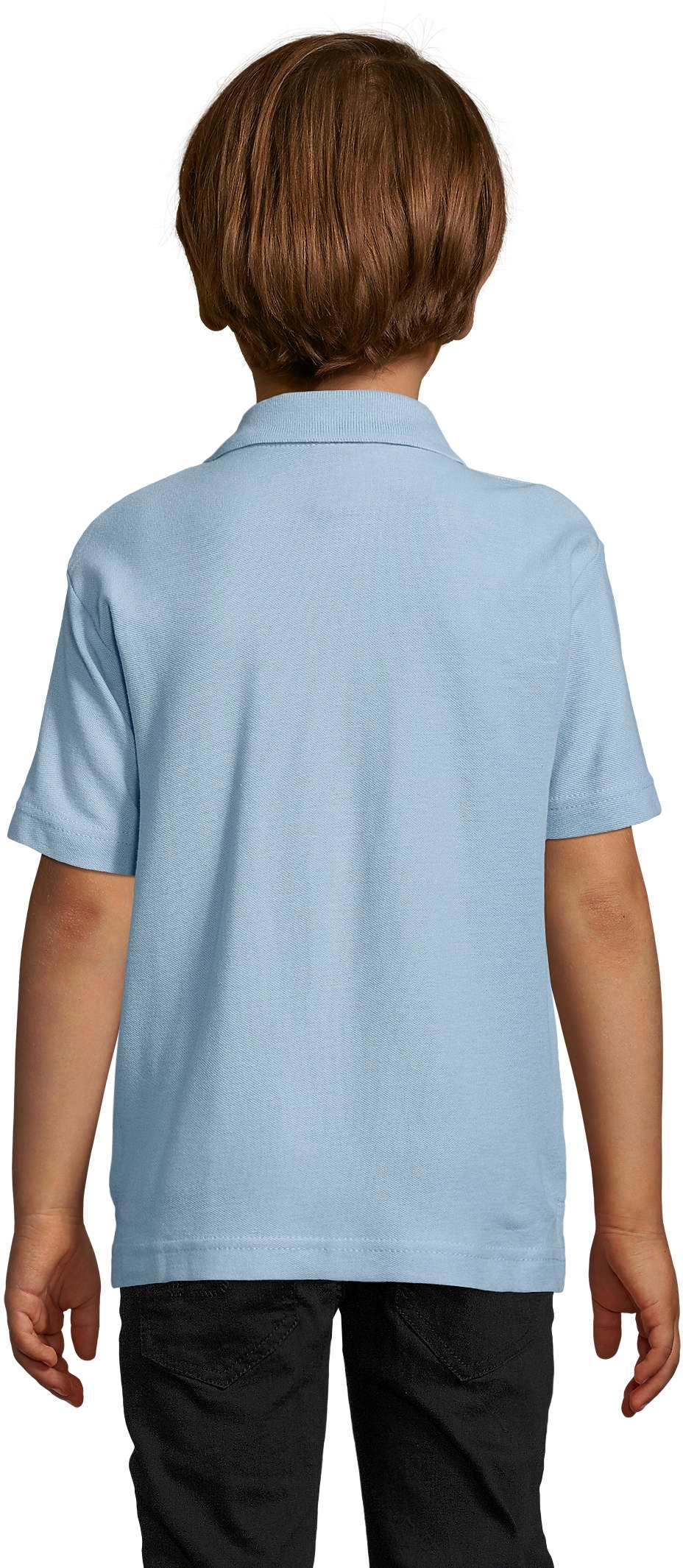 Поло хлопковое детское Sol’s Summer II Kids 1134420006A 6-7р голубое фото 2