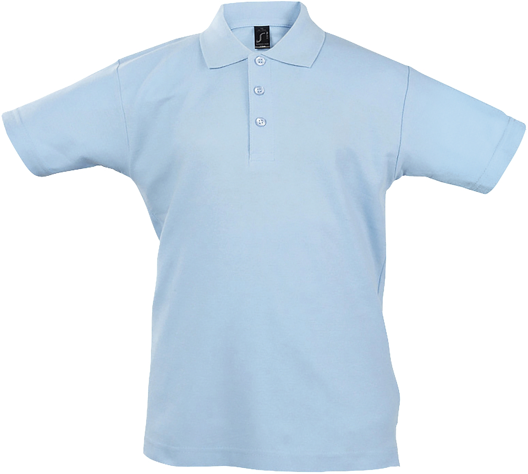 Поло хлопковое детское Sol’s Summer II Kids 1134420006A 6-7р голубое фото 3