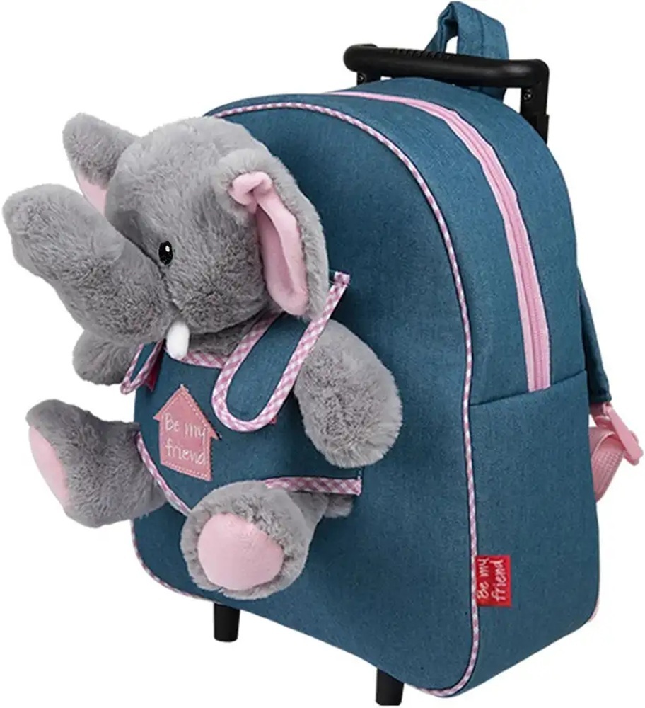 Рюкзак на колесах дитячий Perletti Perletti Toys Allie Elephant P13033 джинсовийфото