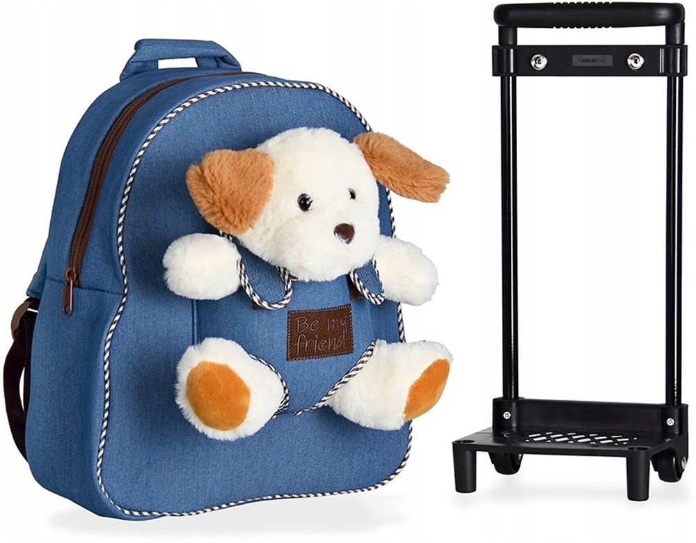 Рюкзак на колесах дитячий Perletti Perletti Toys Duff Dog P13034 джинсовийфото6