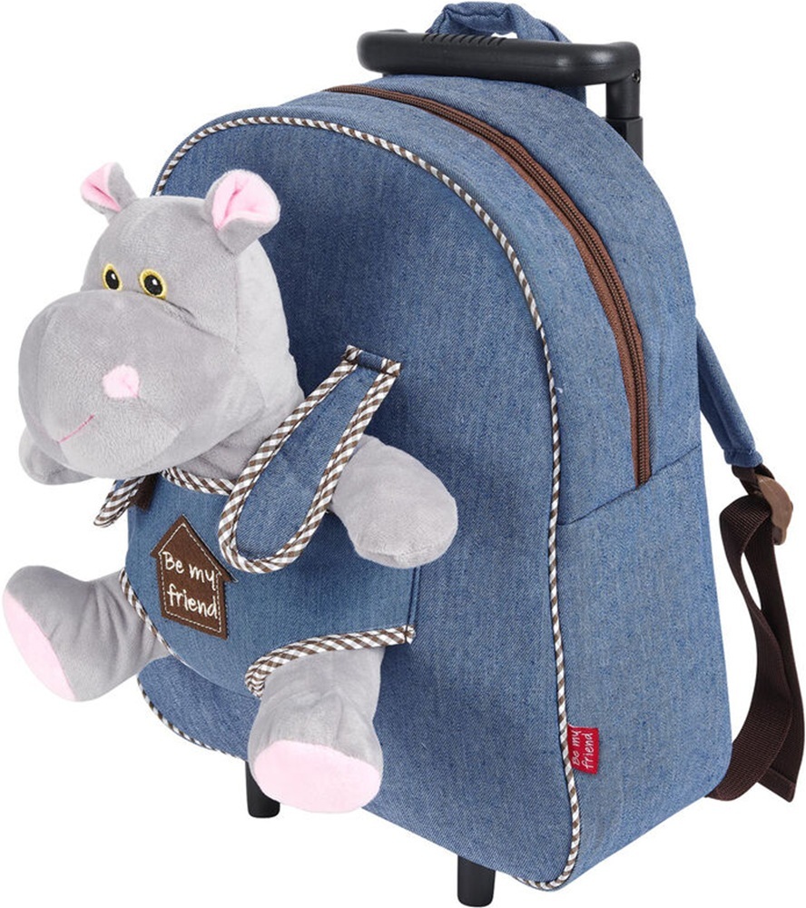 Рюкзак на колесах дитячий Perletti Perletti Toys Holly Hipp P13074 джинсовийфото