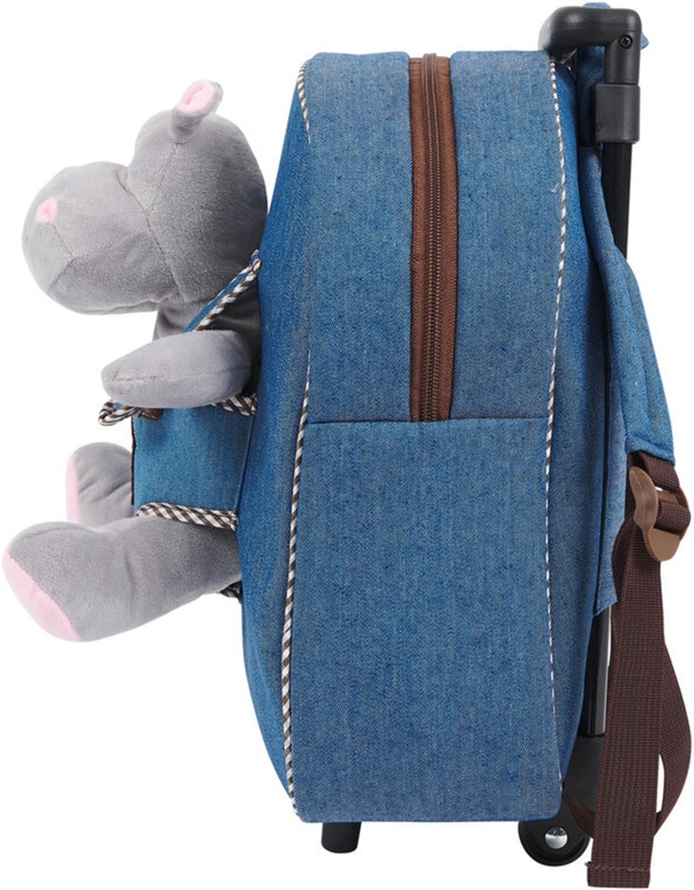 Рюкзак на колесах дитячий Perletti Perletti Toys Holly Hipp P13074 джинсовийфото