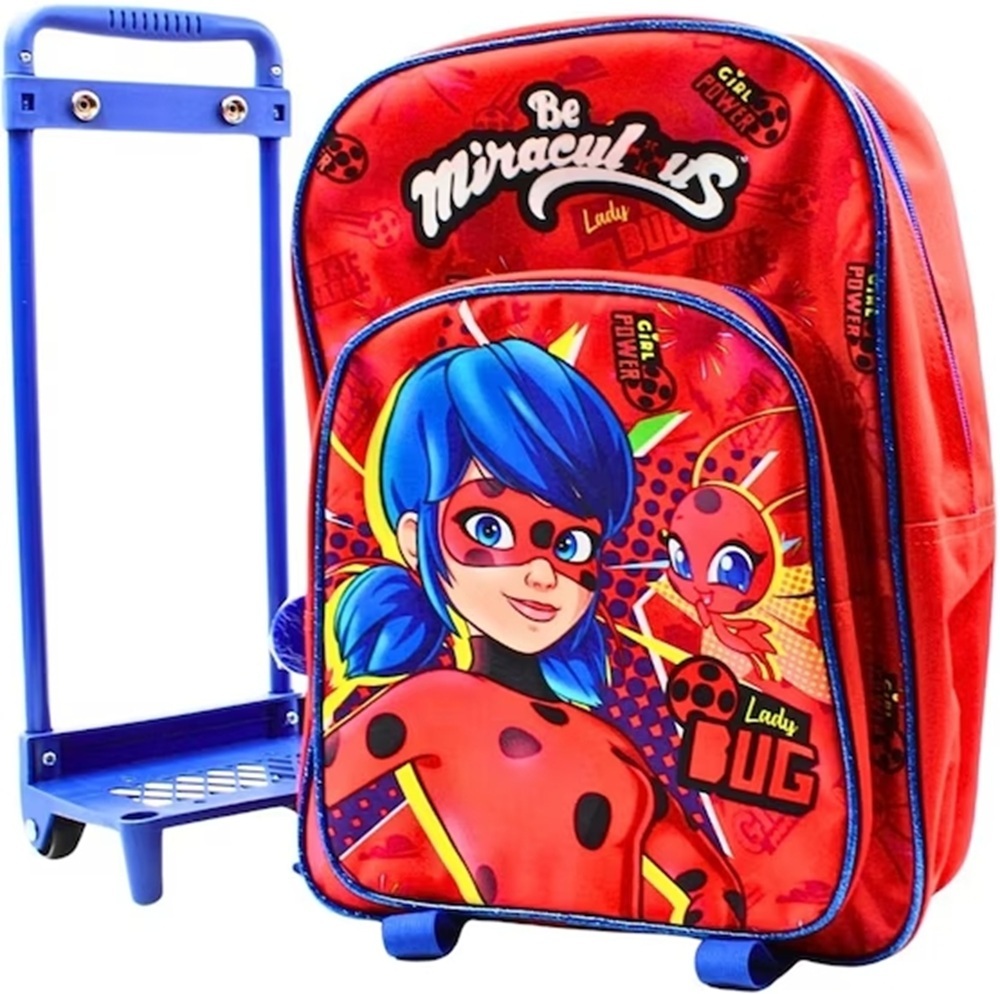 Рюкзак на колесах дитячий Perletti Perletti Kids Miraculous Ladybug P13119 червонийфото