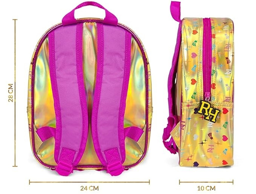 Рюкзак дитячий Perletti Perletti Kids Rainbow High Mini P13282 золотистийфото2