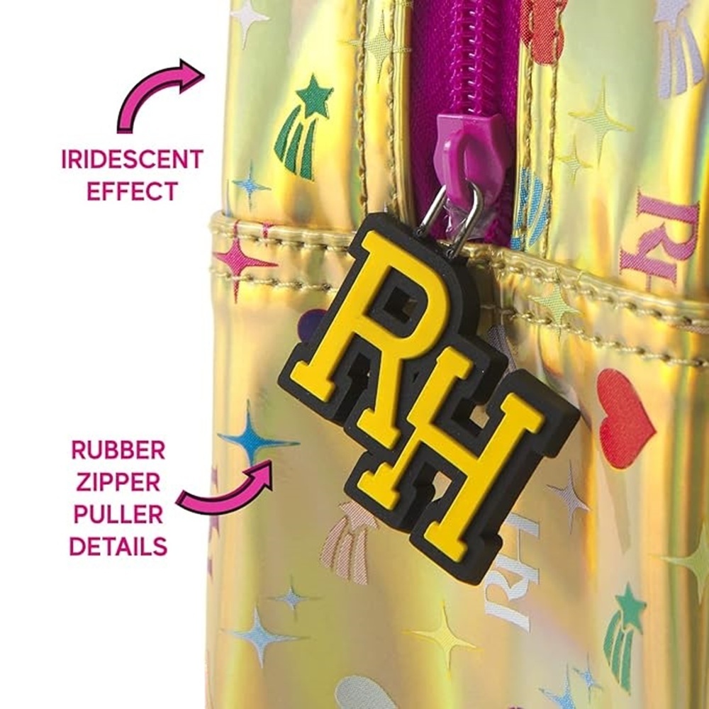 Рюкзак дитячий Perletti Perletti Kids Rainbow High Mini P13282 золотистийфото3