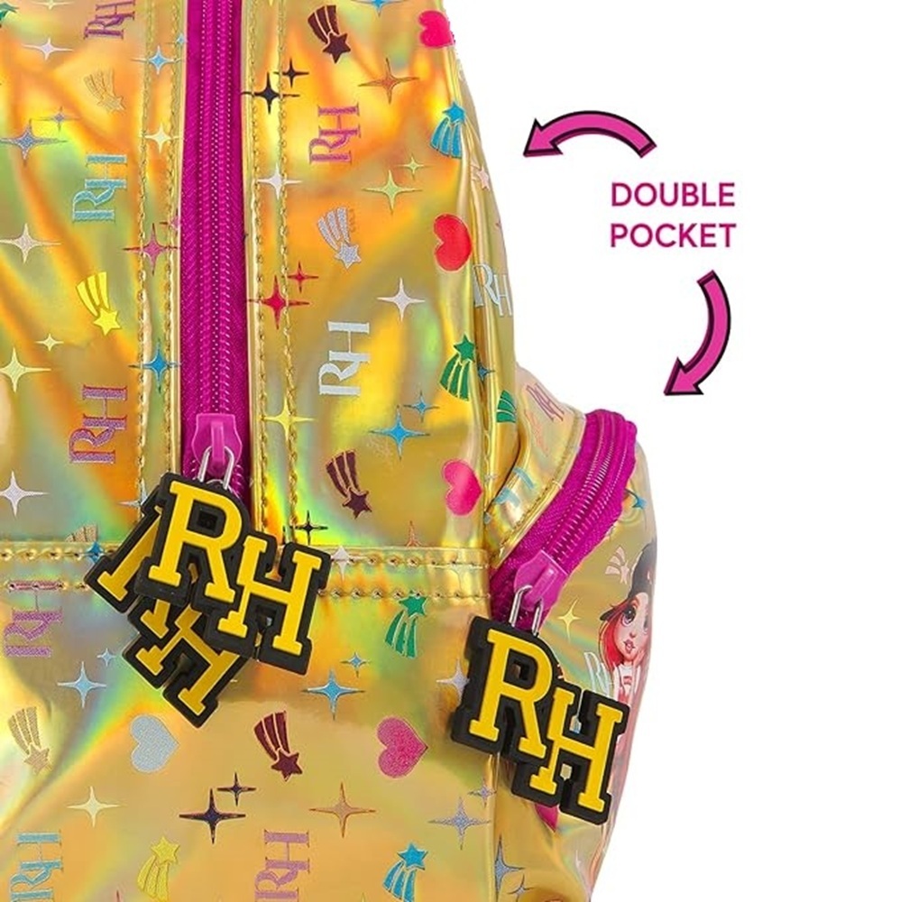 Рюкзак дитячий Perletti Perletti Kids Rainbow High P13283 золотистийфото3