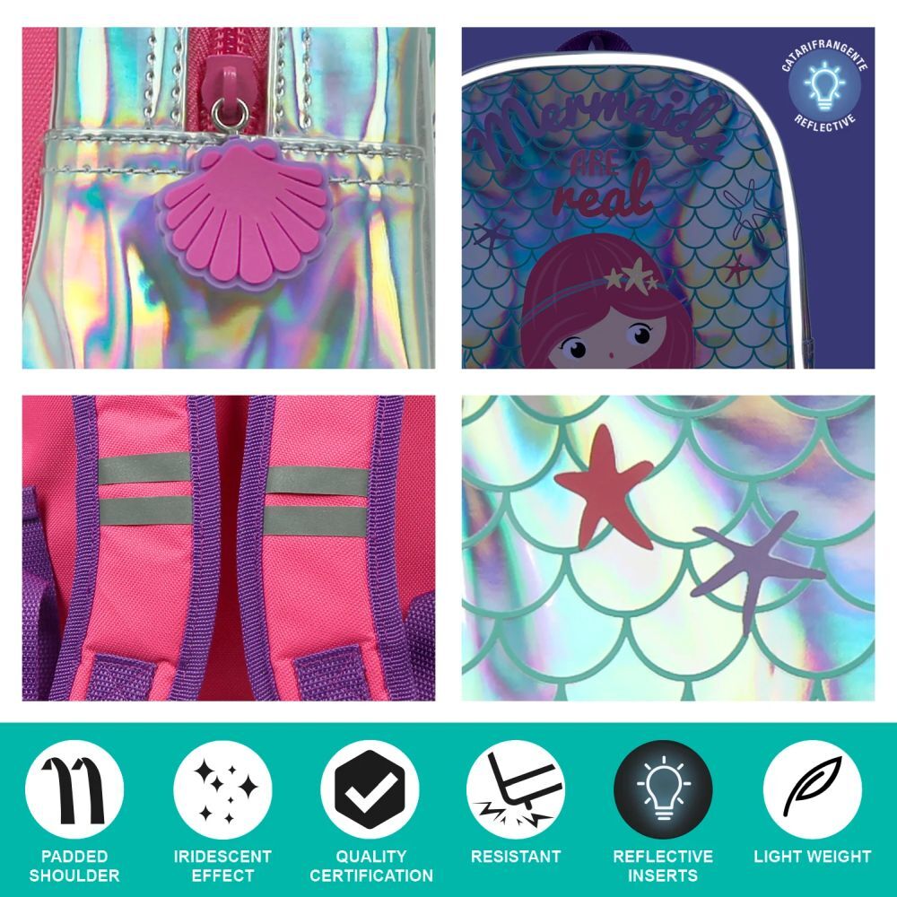 Рюкзак дитячий Perletti Perletti Kids Mermaid P14120 блакитнийфото