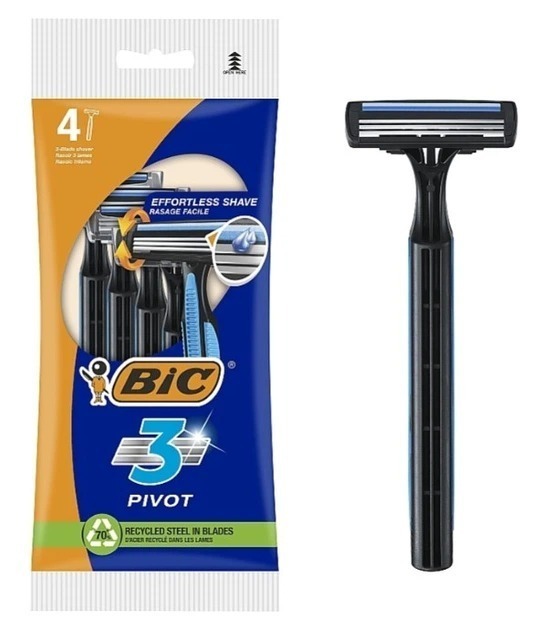 Бритви одноразові BIC 3 PIVOT 4 шт фото3