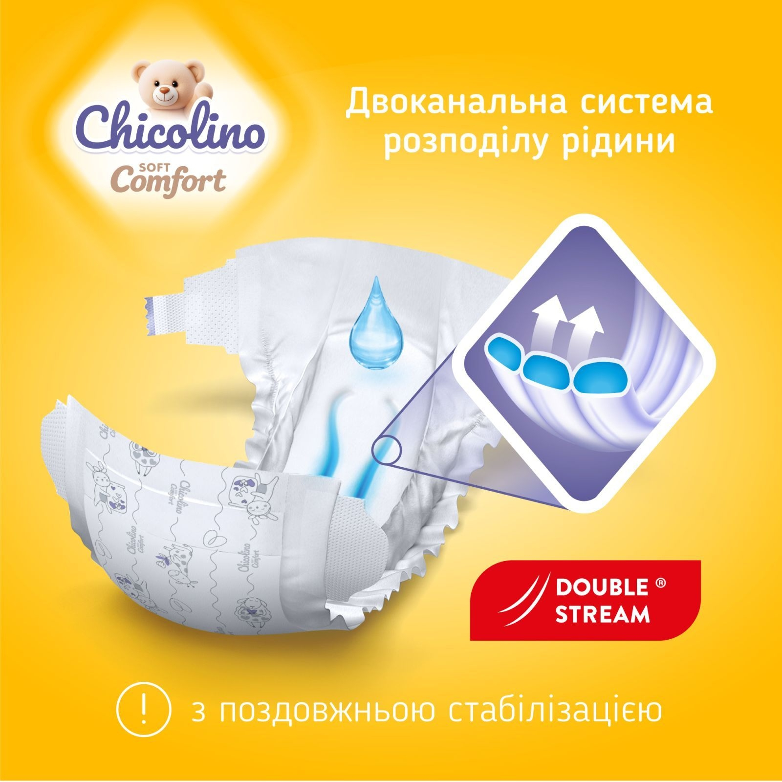 Підгузники дитячі Chicolino Soft comfort 6 розмір (16+-кг) 28 шт фото2