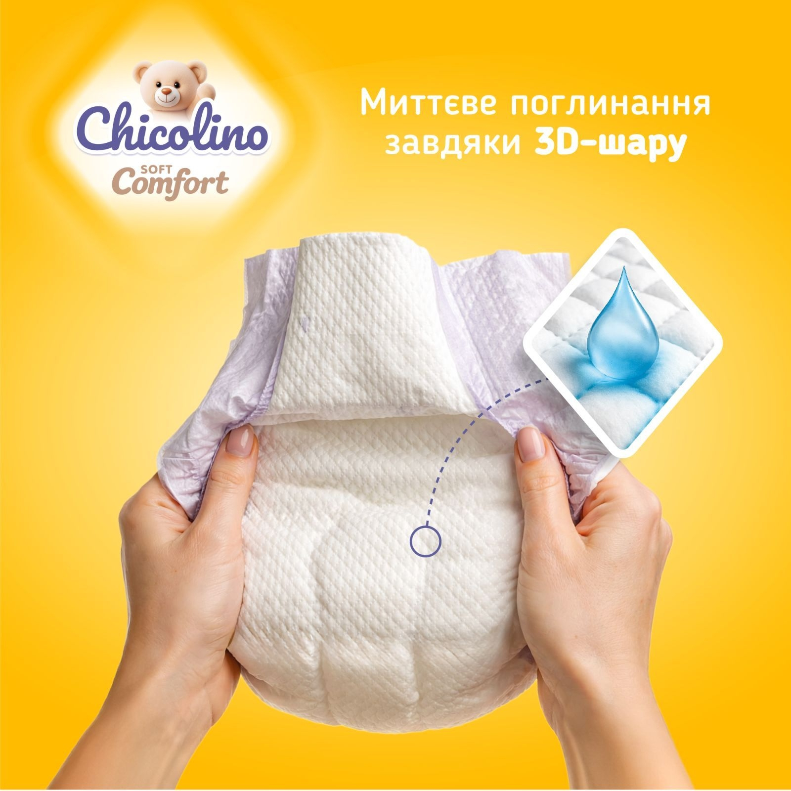 Підгузники дитячі Chicolino Soft comfort 6 розмір (16+-кг) 28 шт фото4