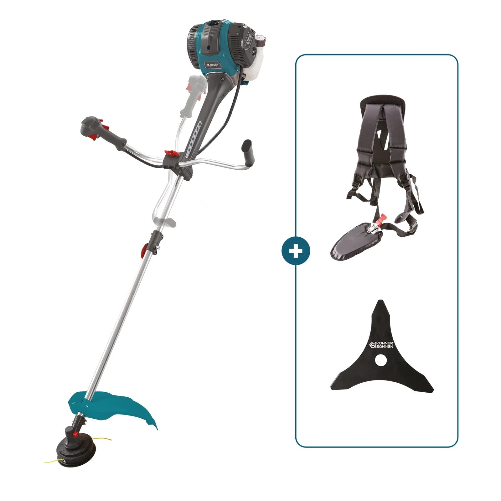 Тример садовий бензиновий Konner&amp;Sohnen KS BC16G-4T 7000об/хв (KSBC16G-4T)фото