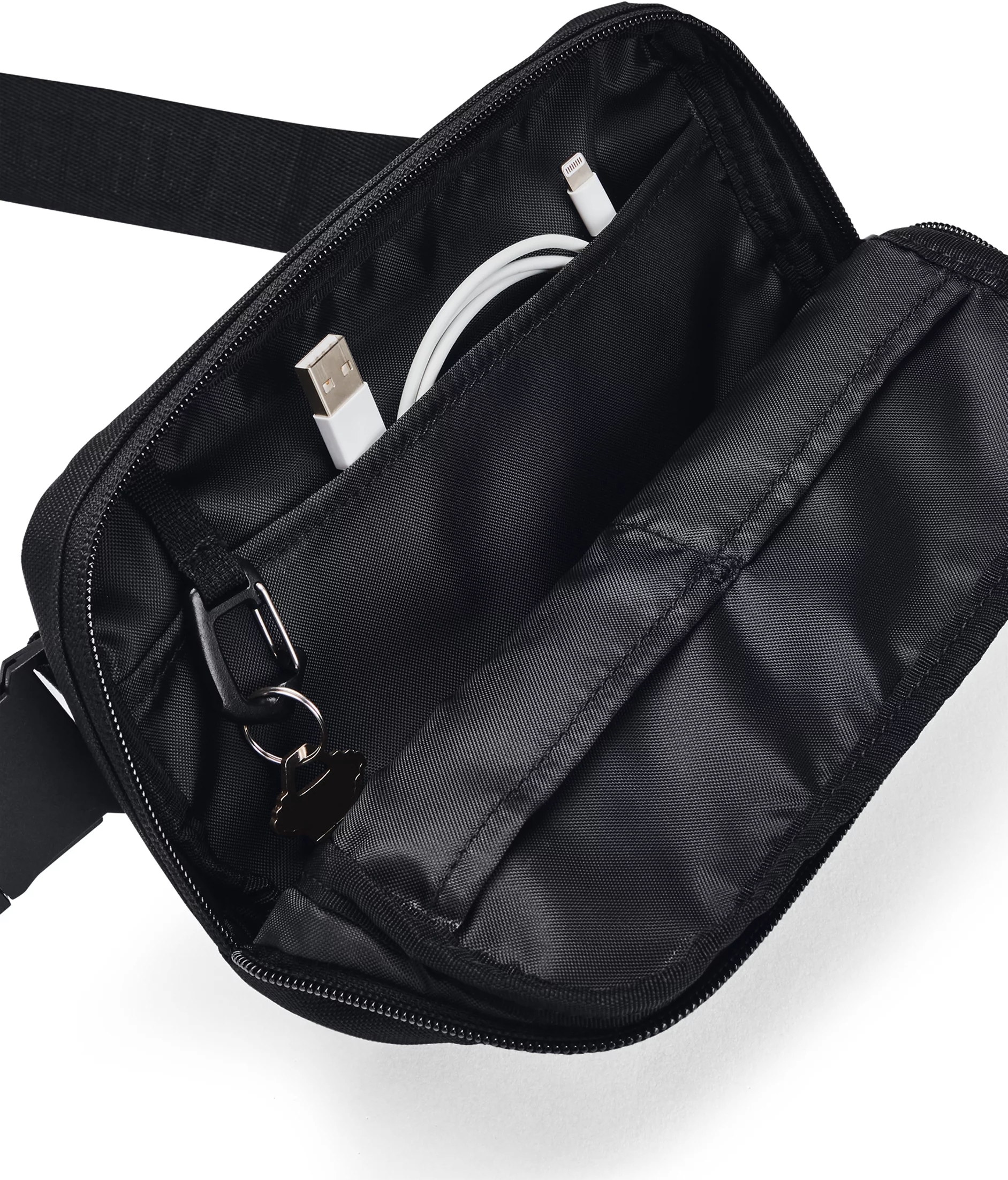 Сумка на пояс Under Armour Essential 1378418-001 (OSFM US) черная фото 3