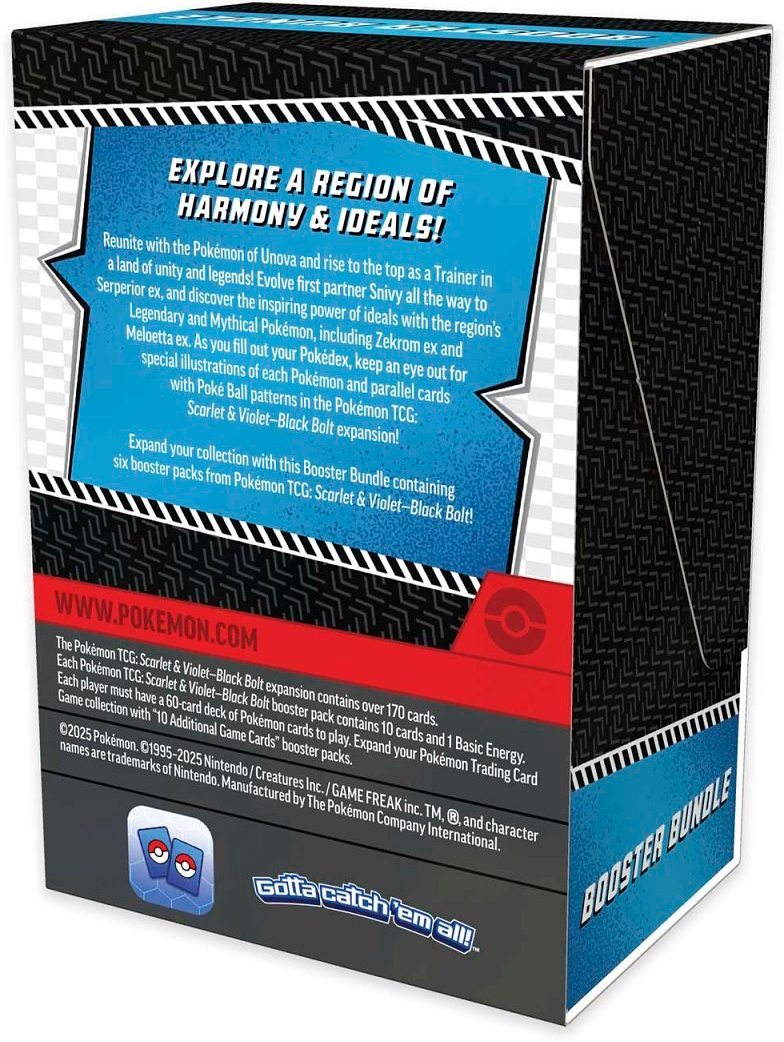 Коллекционная карточная игра Pokemon: Black Bolt Booster Bundle SV10.5 фото 