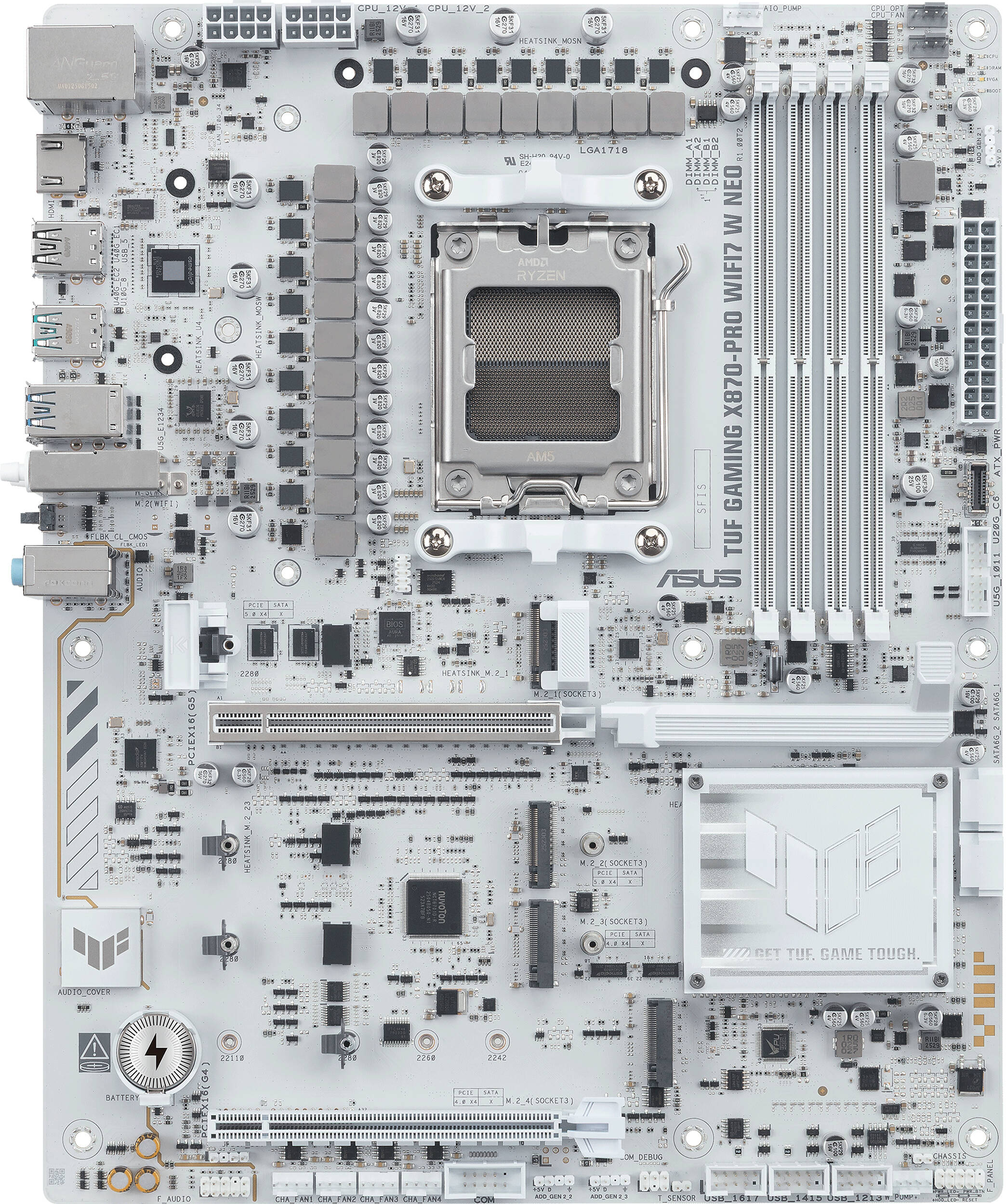 Материнcкая плата ASUS TUF GAMING X870-PRO WIFI7 W NEO White (90MB1NY0-M0EAY0) фото 