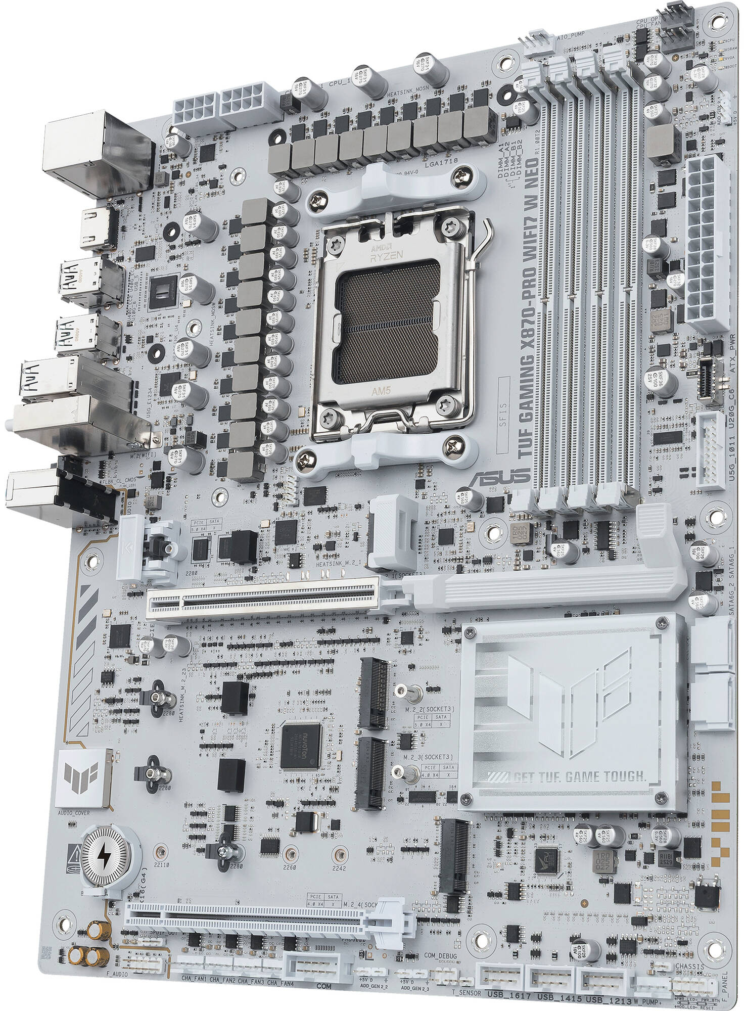 Материнcкая плата ASUS TUF GAMING X870-PRO WIFI7 W NEO White (90MB1NY0-M0EAY0) фото 
