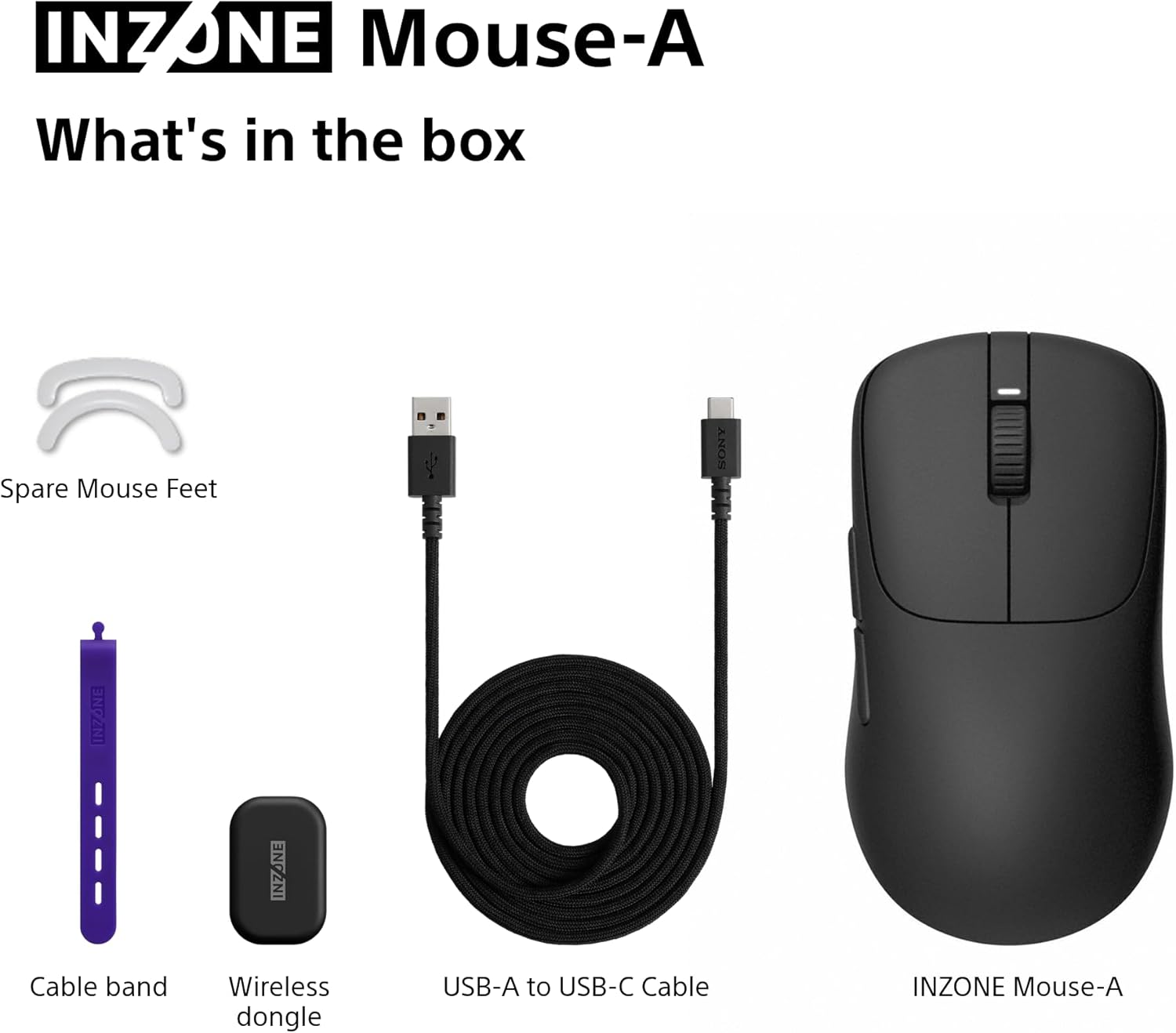 Ігрова миша Sony INZONE Wireless (MSEG500B.E)фото10