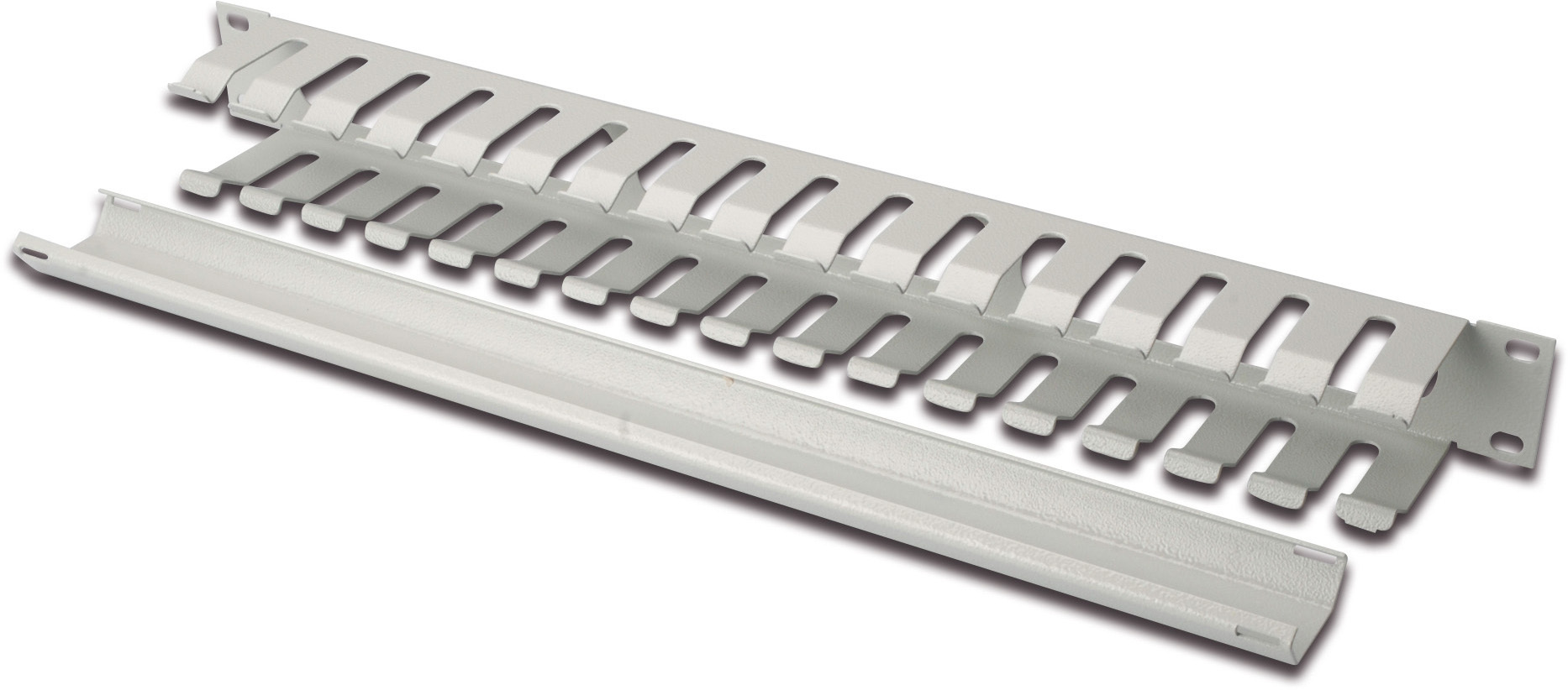 Кабельний організатор DIGITUS 19" 1U RAL 7035 (DN-97616)фото