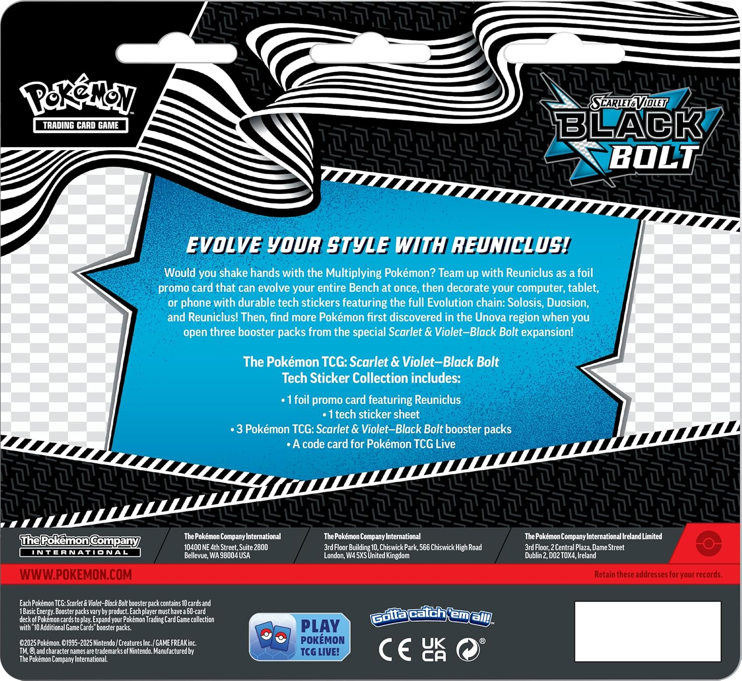 Коллекционная карточная игра Pokemon: Black Bolt - Tech Sticker Collection SV10.5 фото 2