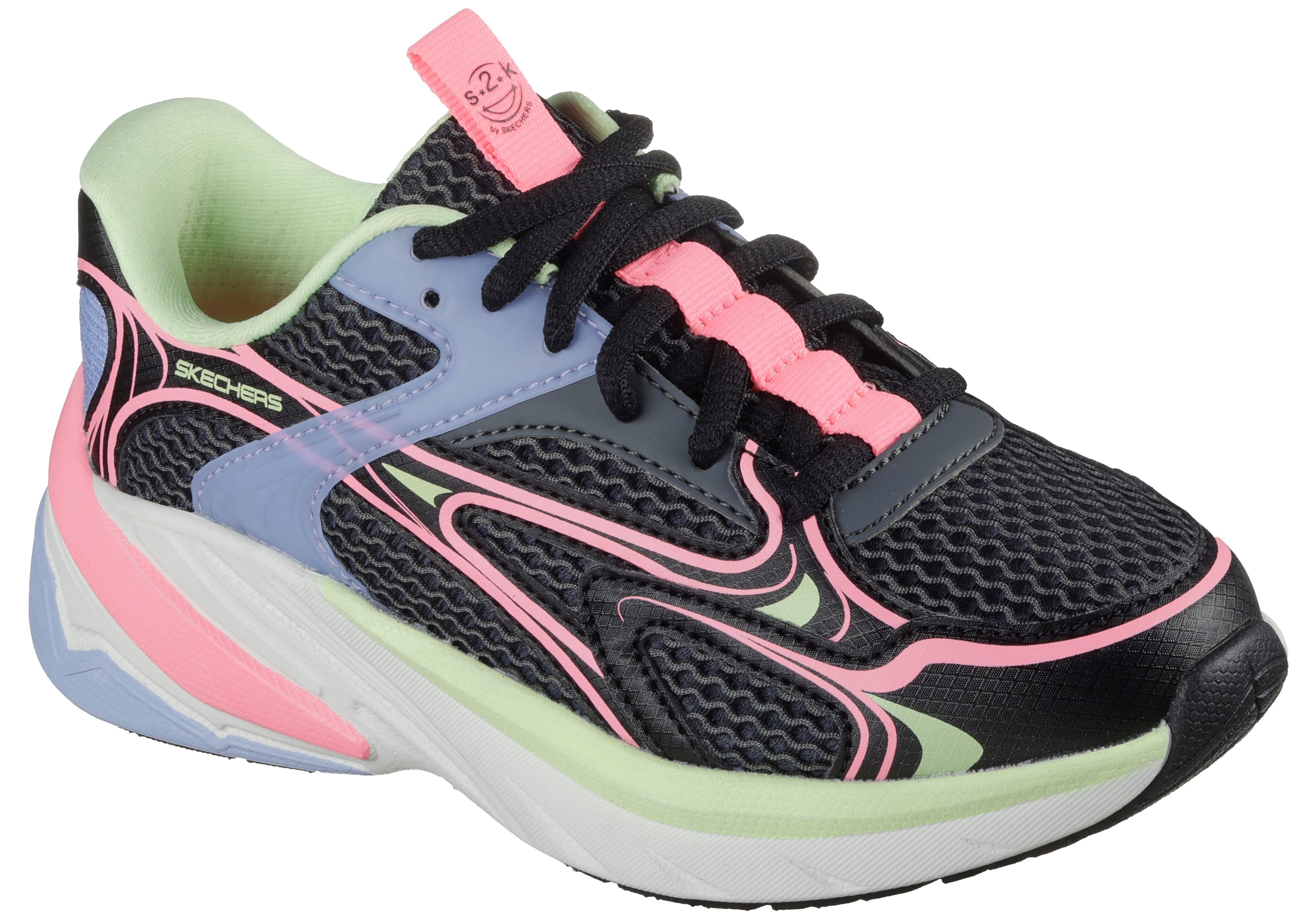 Кроссовки для девочек Skechers S2K 303697L BKMT 39.5 (7 US) черные фото 3