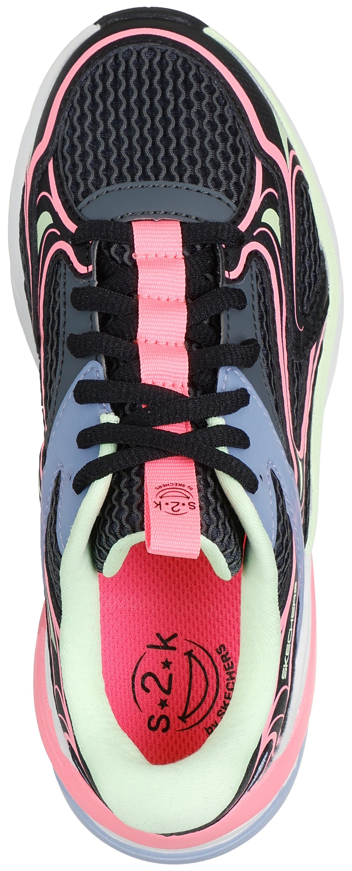 Кроссовки для девочек Skechers S2K 303697L BKMT 39.5 (7 US) черные фото 4