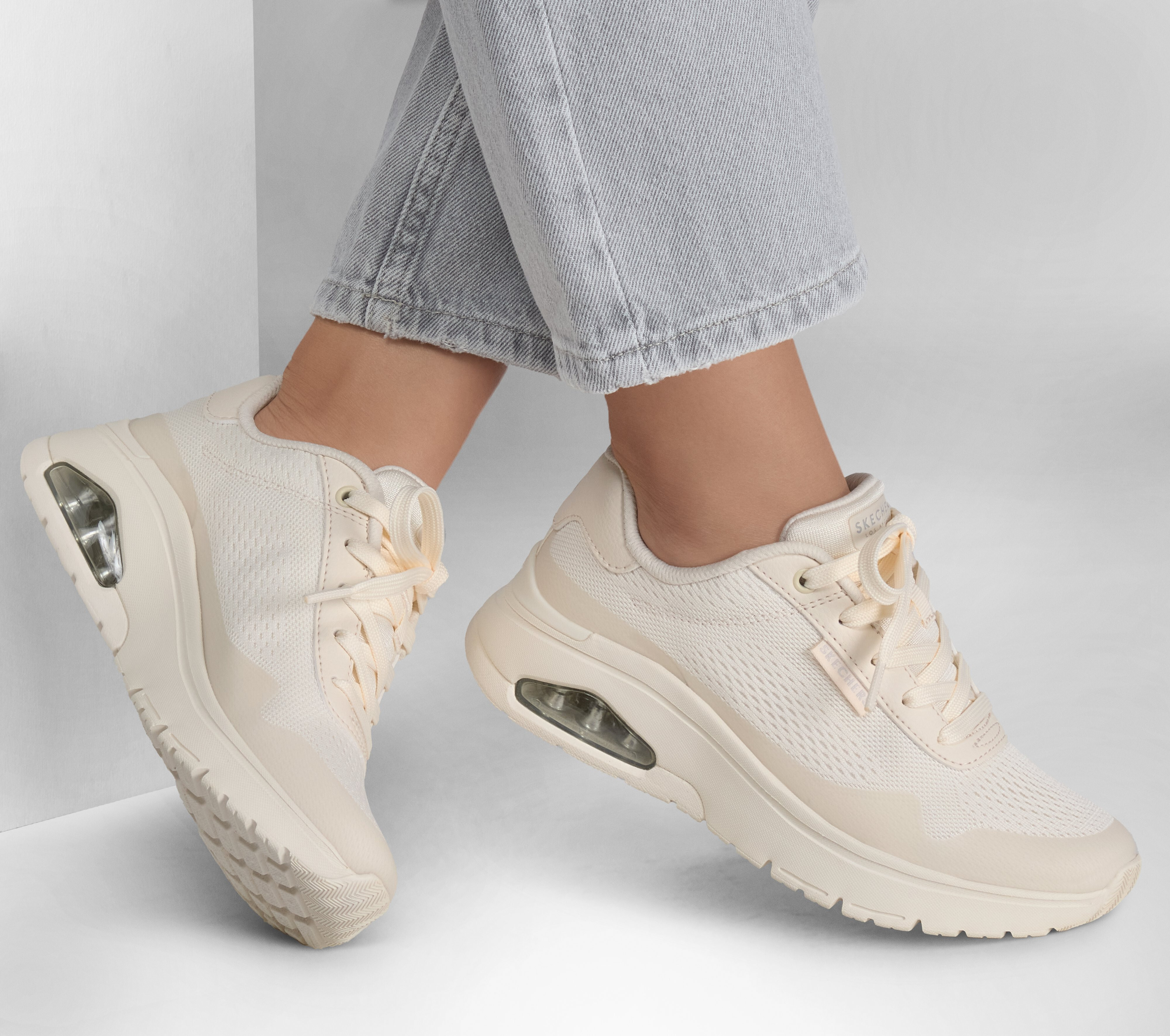 Кросівки жіночі Skechers Uno Flex 177794 OFWT 40 (10 US) бежевіфото6