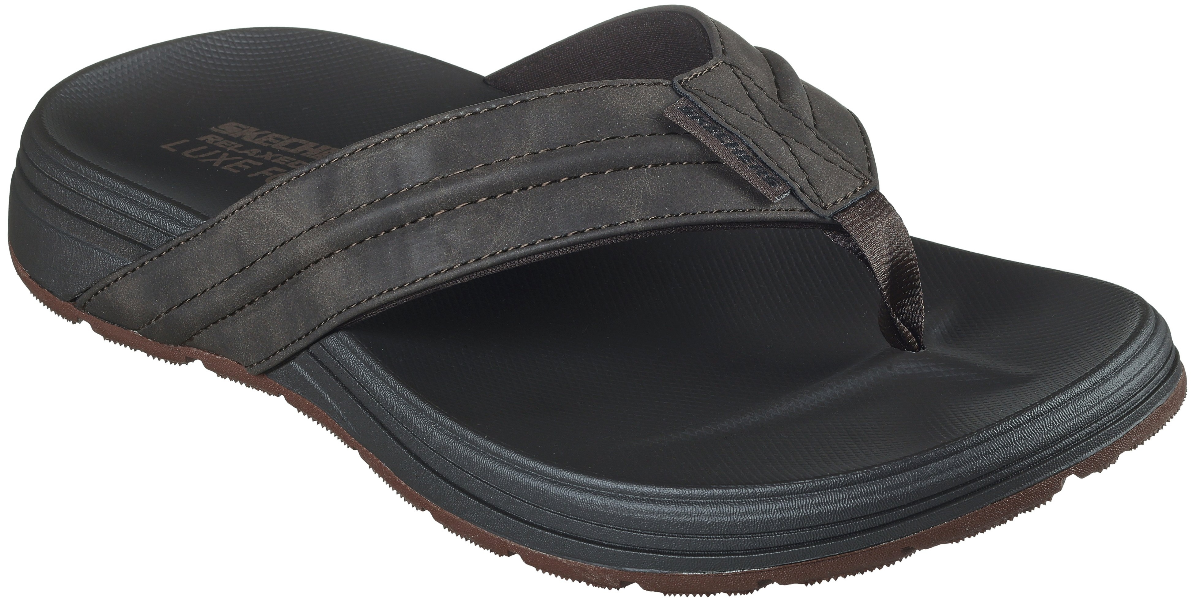 Шльопанці чоловічі Skechers Casual 205111 CHOC 43 (10 US) коричневіфото4