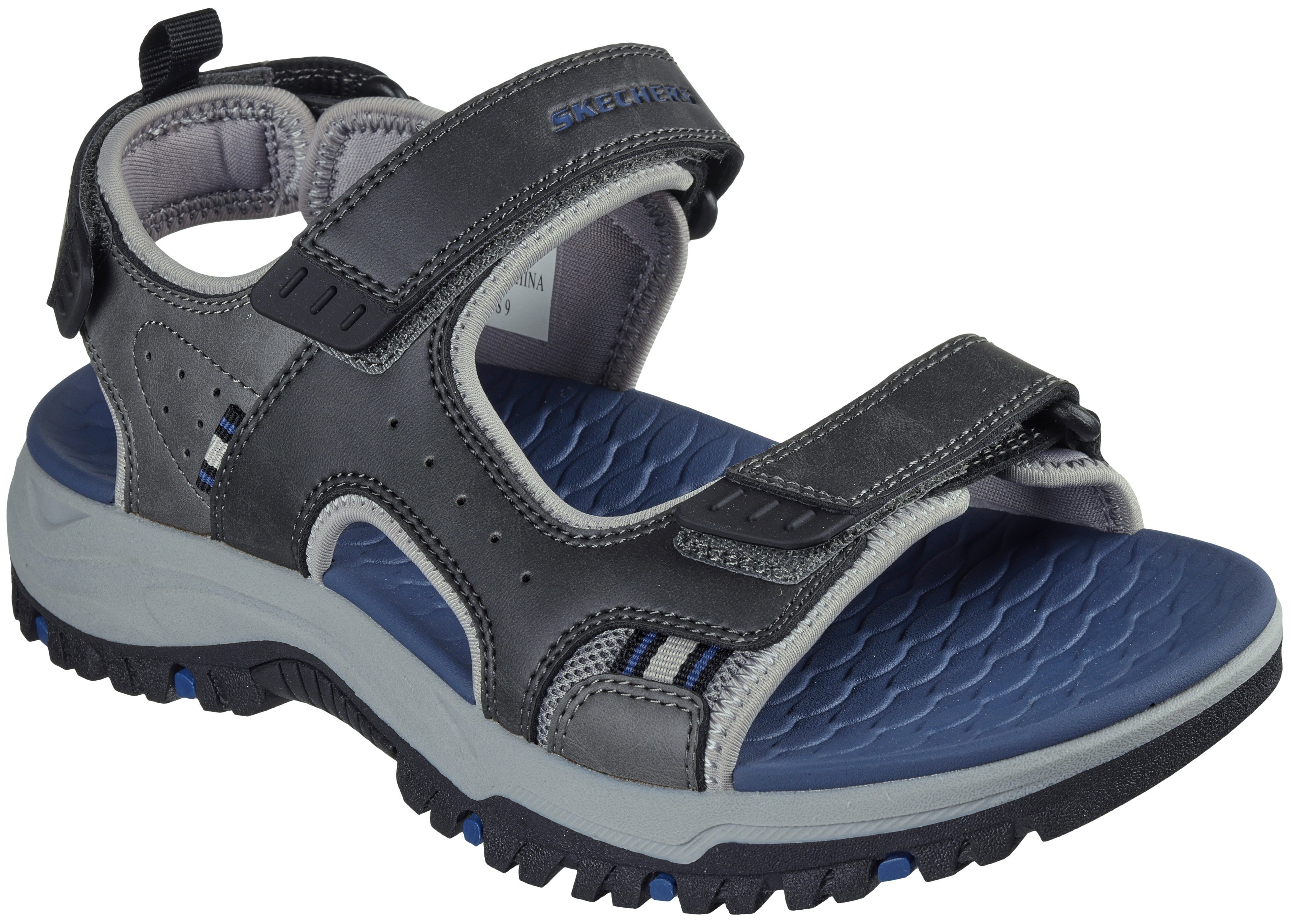 Сандалии мужские Skechers Casual 205139 GRY 46 (12 US) серые фото 3