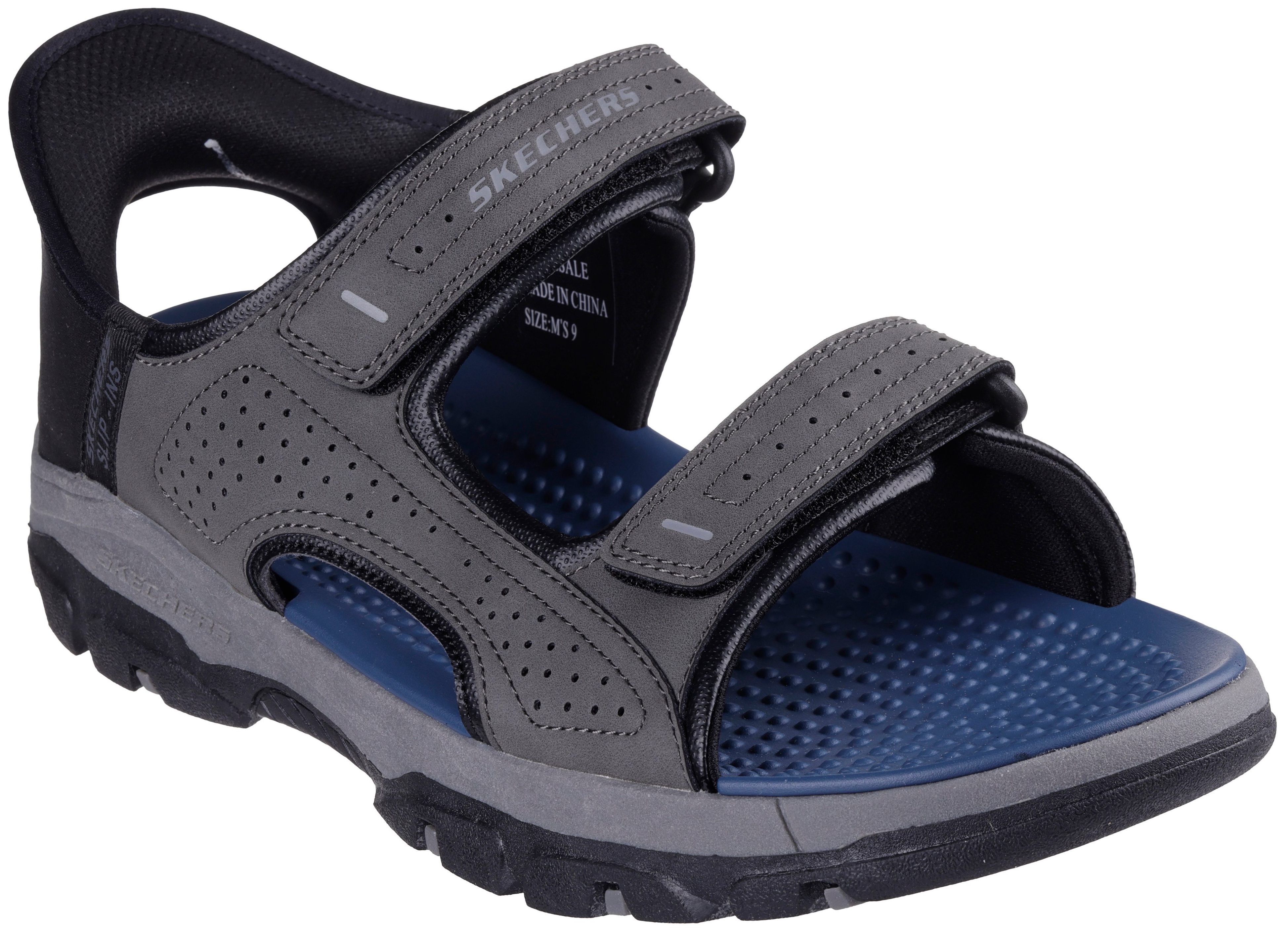 Сандалии мужские Skechers Slip-ins Relaxed Fit: Tresmen - Reece 205289 CHAR 43 (10 US) серые фото 4