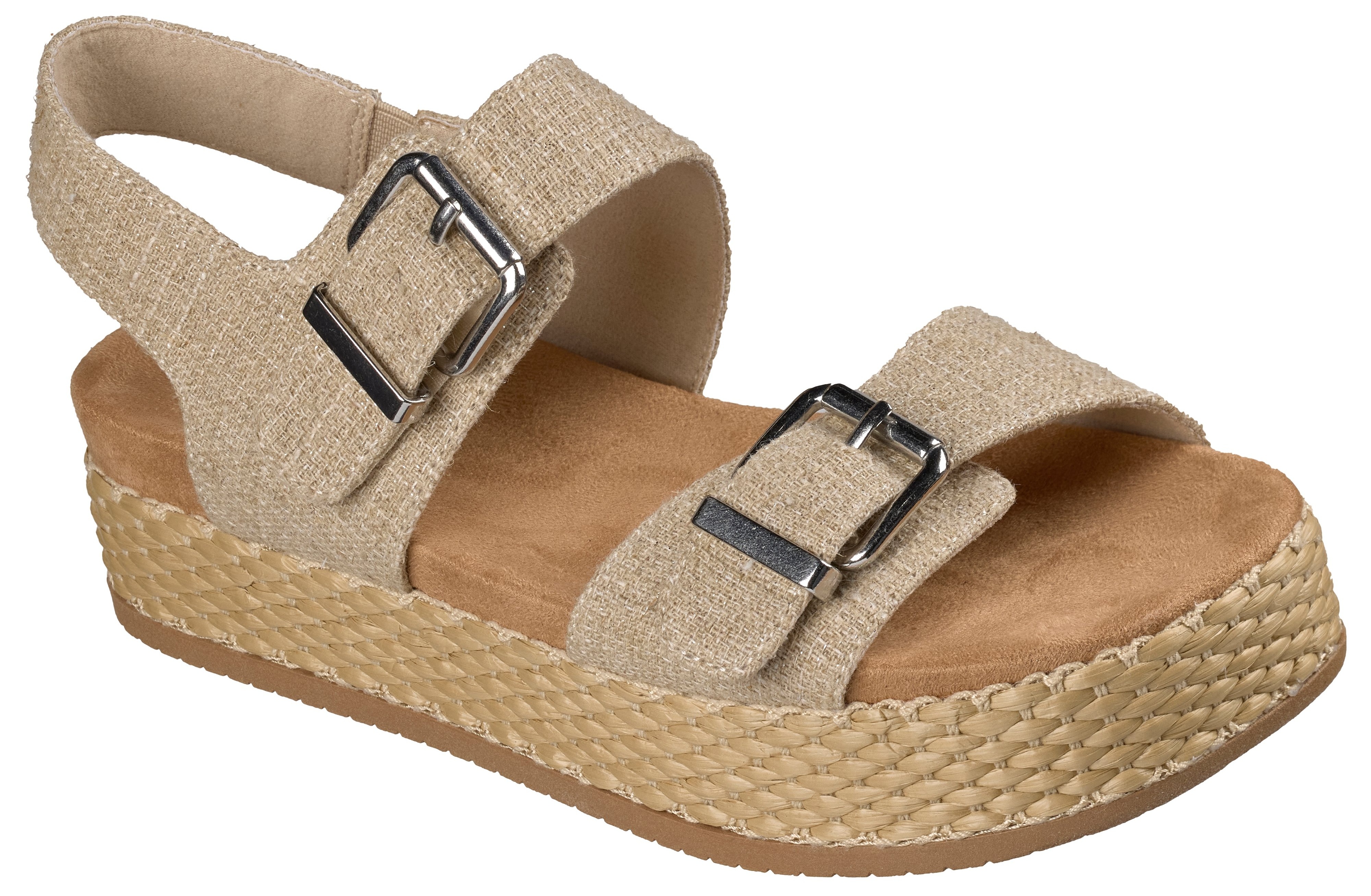 Сандалии женские Skechers BOBS Misty Kiss - Summer Stroll 114072 NAT 36 (6 US) бежевые фото 