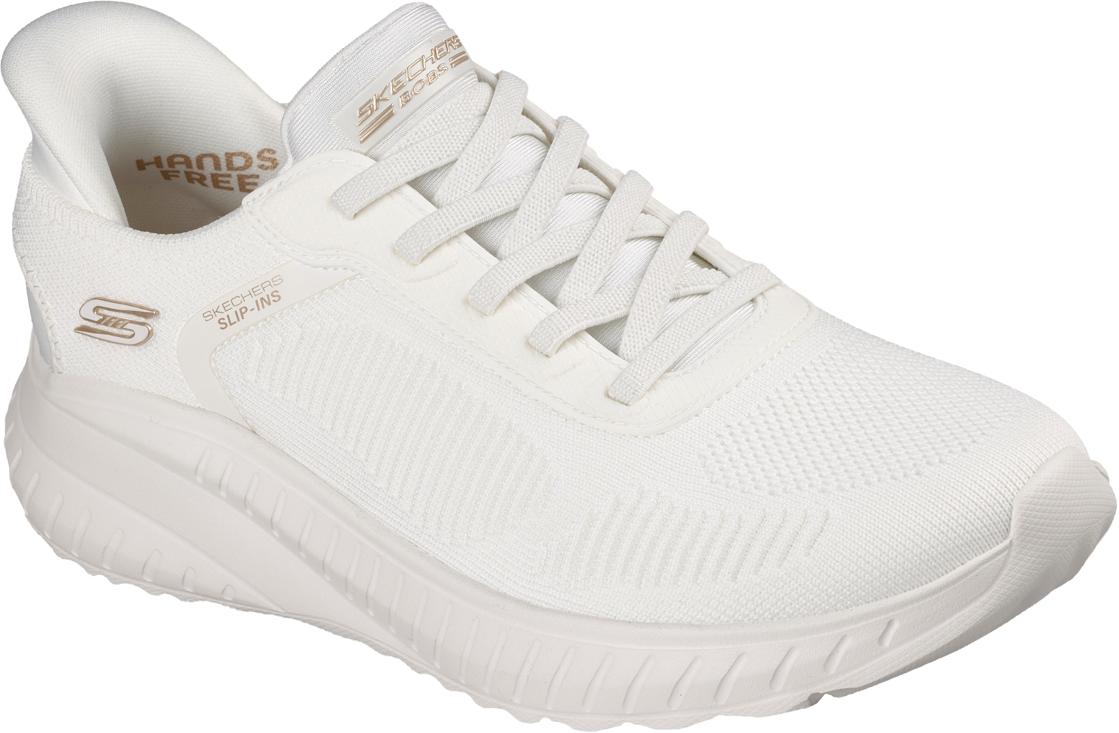 Кроссовки женские Skechers Slip-ins: BOBS Sport Squad Chaos 117497 OFWT 37.5 (7.5 US) белые фото 3