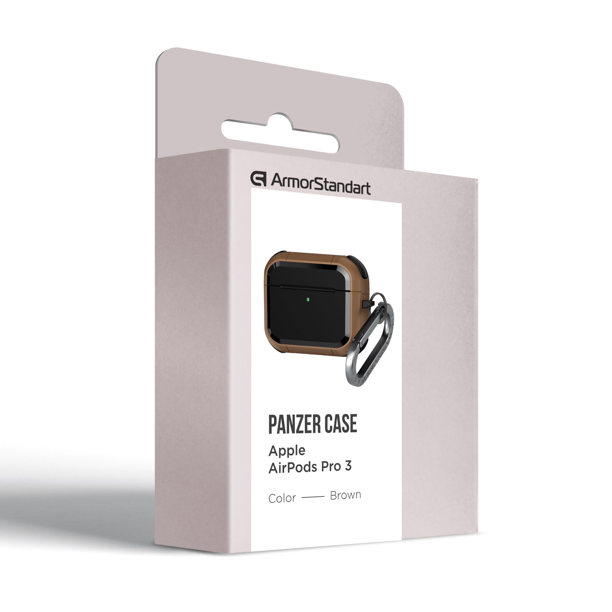 Чехол ArmorStandart Panzer для Apple Airpods Pro 3 Brown (ARM88287) фото 2