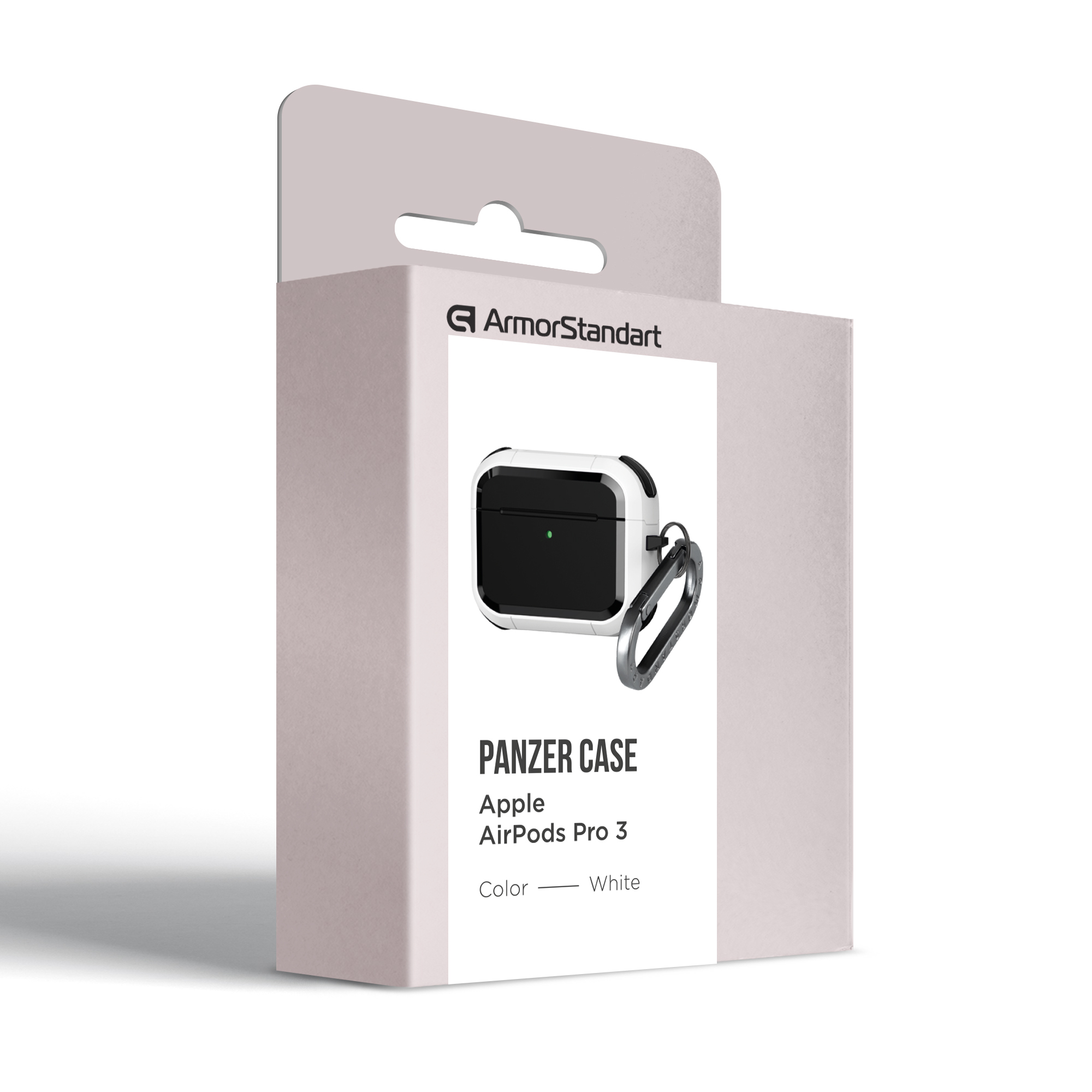 Чехол ArmorStandart Panzer для Apple Airpods Pro 3 White (ARM88290) фото 2