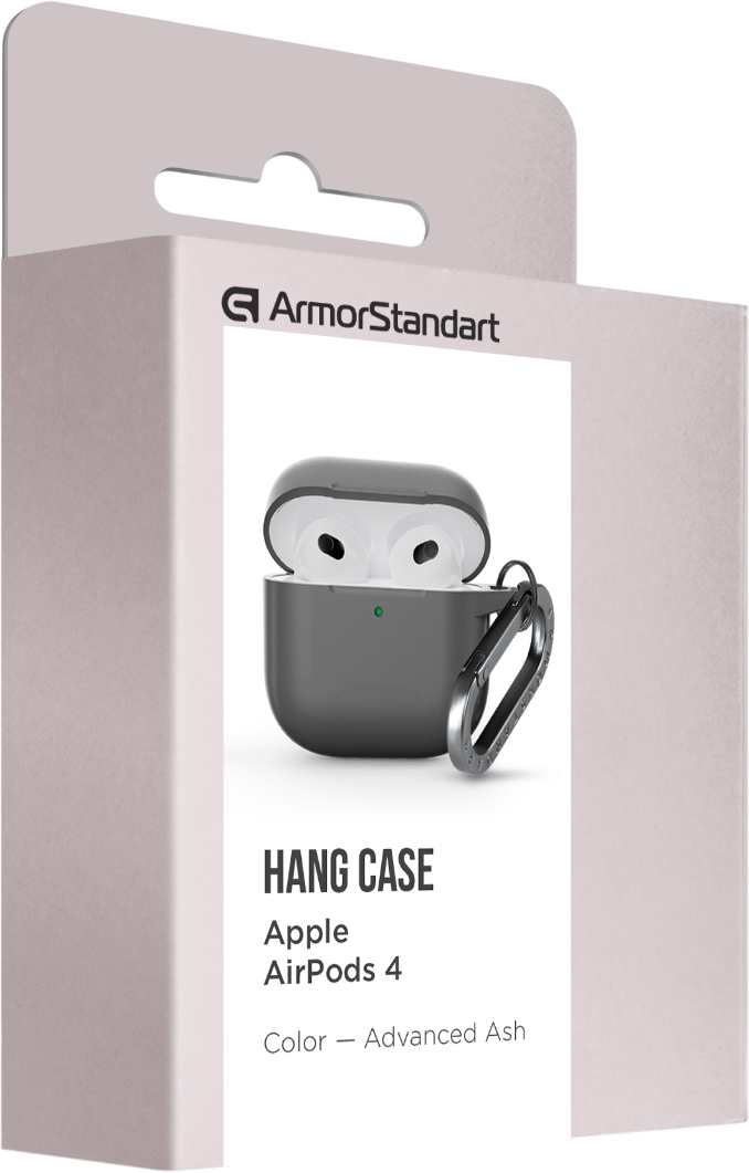 Чехол ArmorStandart Hang Case для Apple AirPods 4 Advanced ash (ARM81278) фото 2