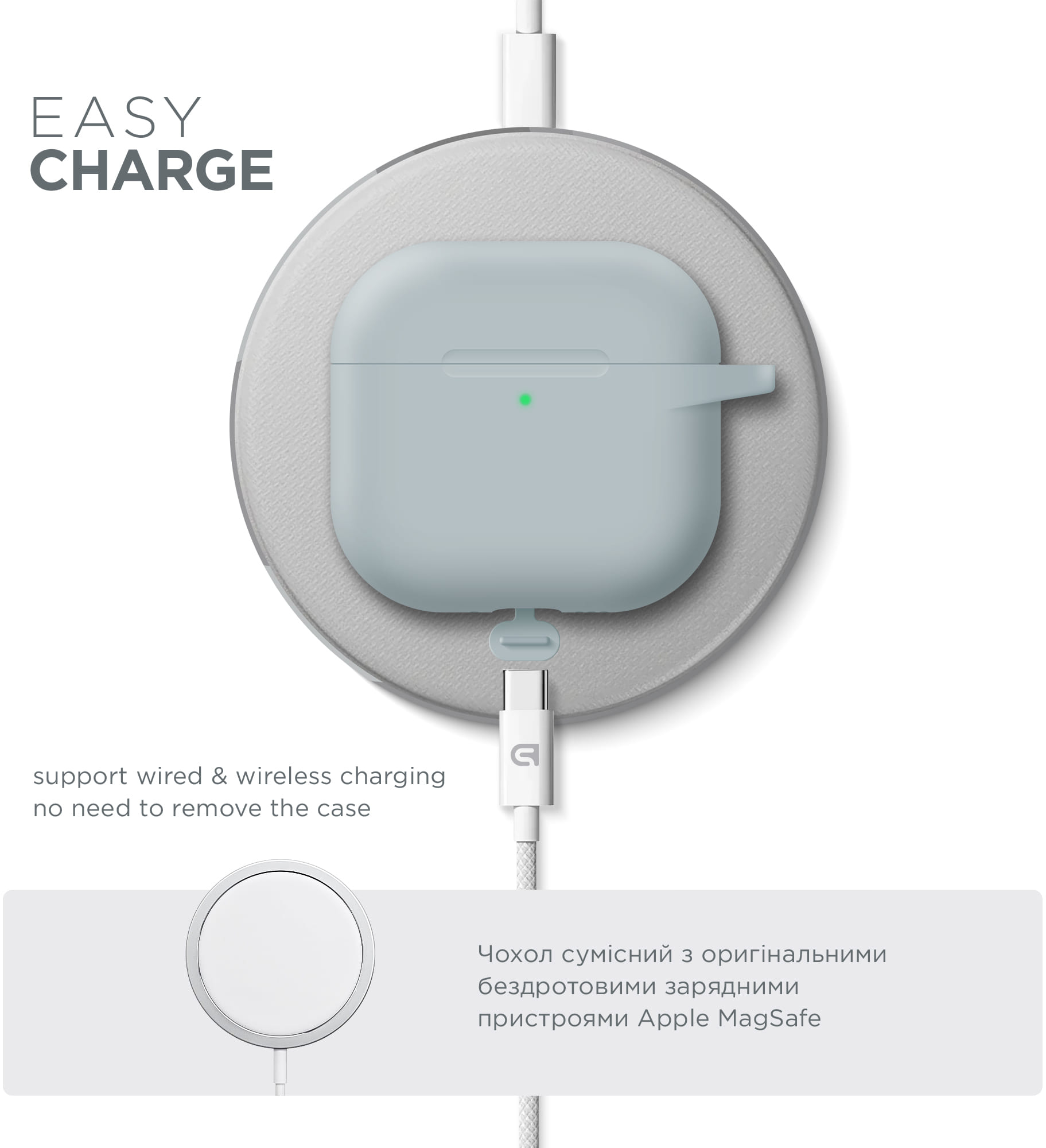 Чехол ArmorStandart Hang Case для Apple AirPods 4 Luminous (ARM81285) фото 7