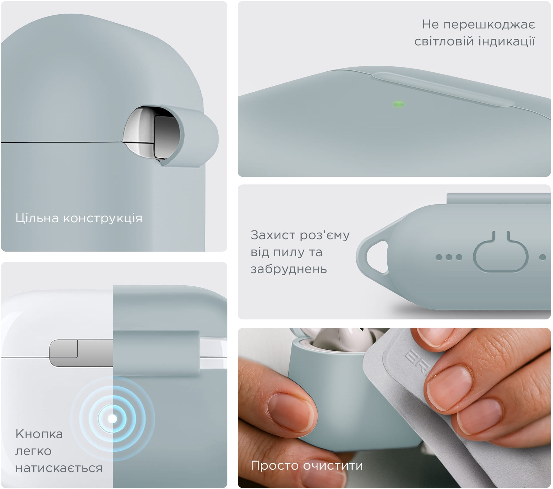 Чехол ArmorStandart Hang Case для Apple AirPods 4 Luminous (ARM81285) фото 6