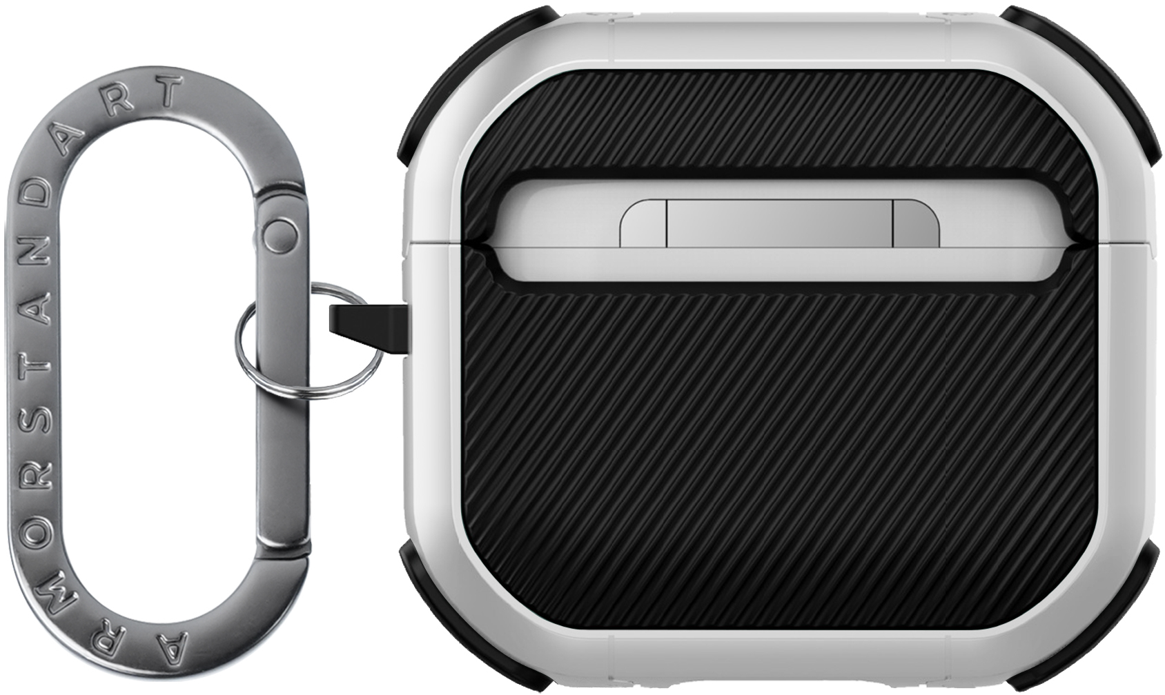 Чохол ArmorStandart Panzer для Apple Airpods 4 White (ARM82553)фото2