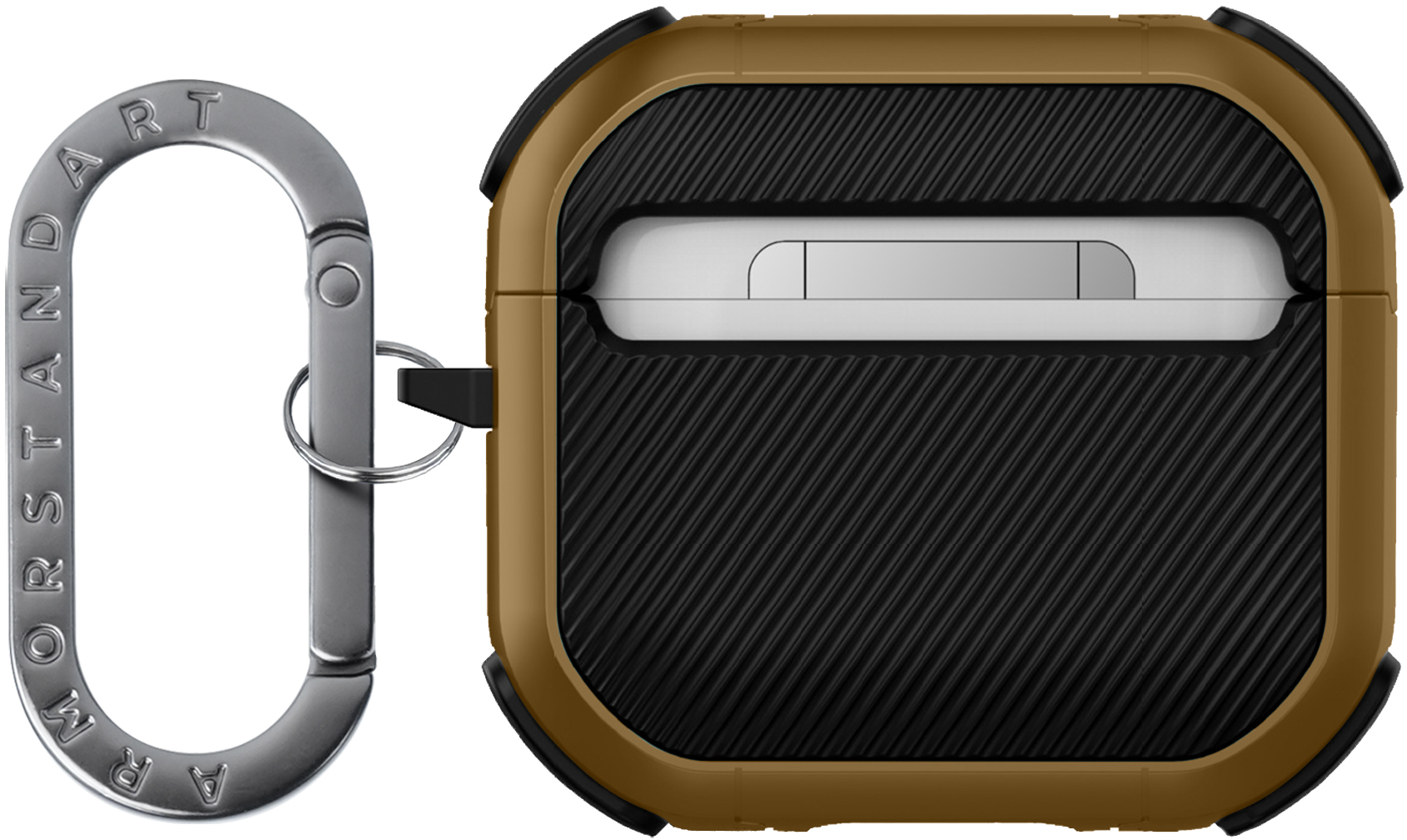 Чехол ArmorStandart Panzer для Apple Airpods 4 Brown (ARM82556) фото 2