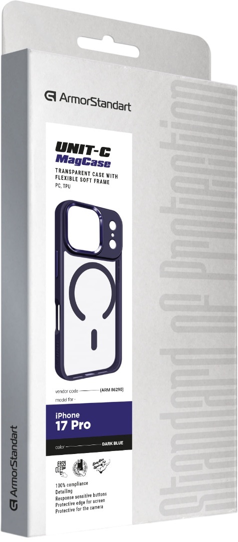Чехол ArmorStandart Unit-C MagCase для Apple iPhone 17 Pro Dark Blue (ARM86290) фото 5