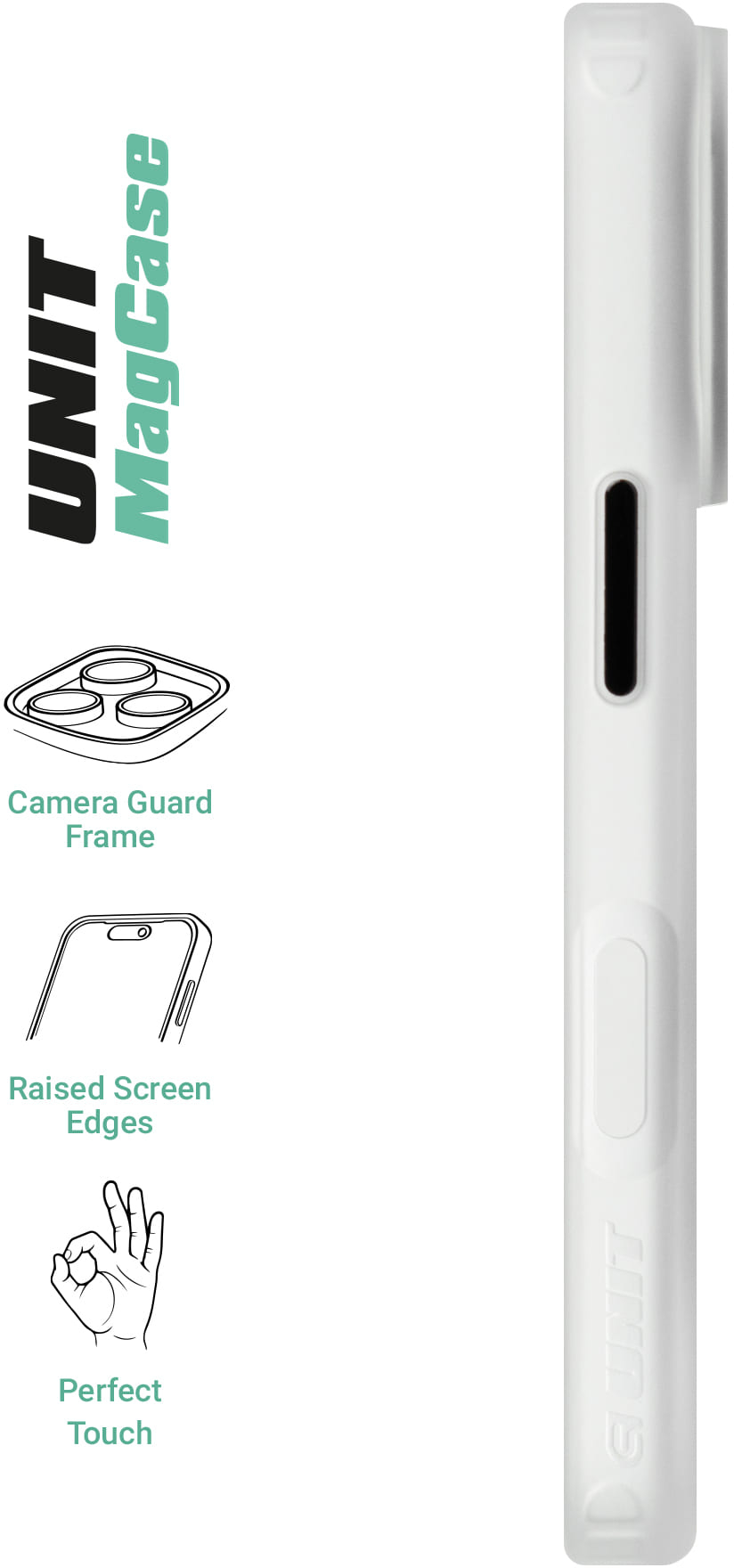 Чехол ArmorStandart Unit-C MagCase для Apple iPhone 17 Pro Matte Clear (ARM87911) фото 3