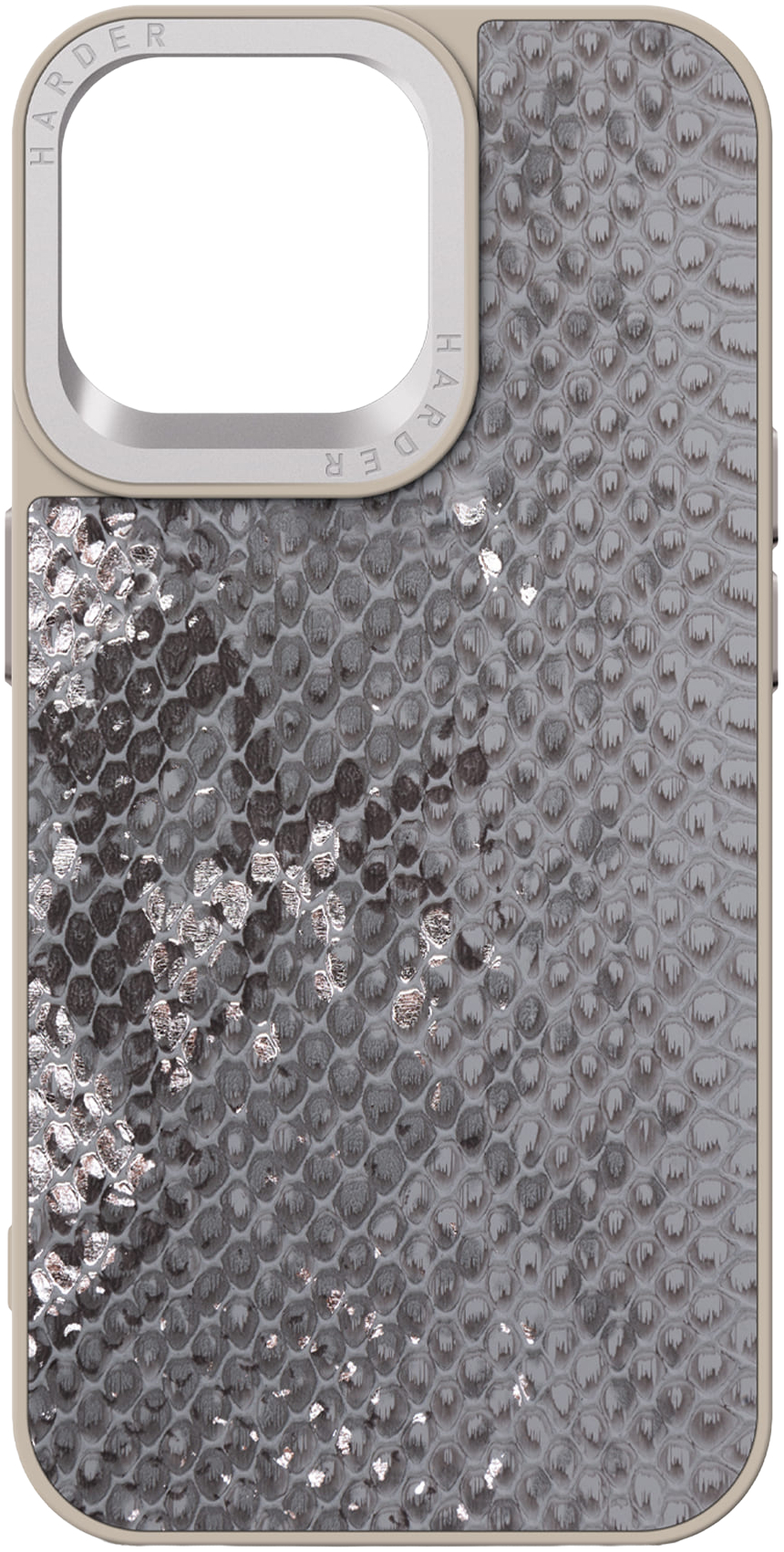 Чехол Harder Snake Pattern для Apple iPhone 14 Pro Max Grey Silver (ARM76816) фото 