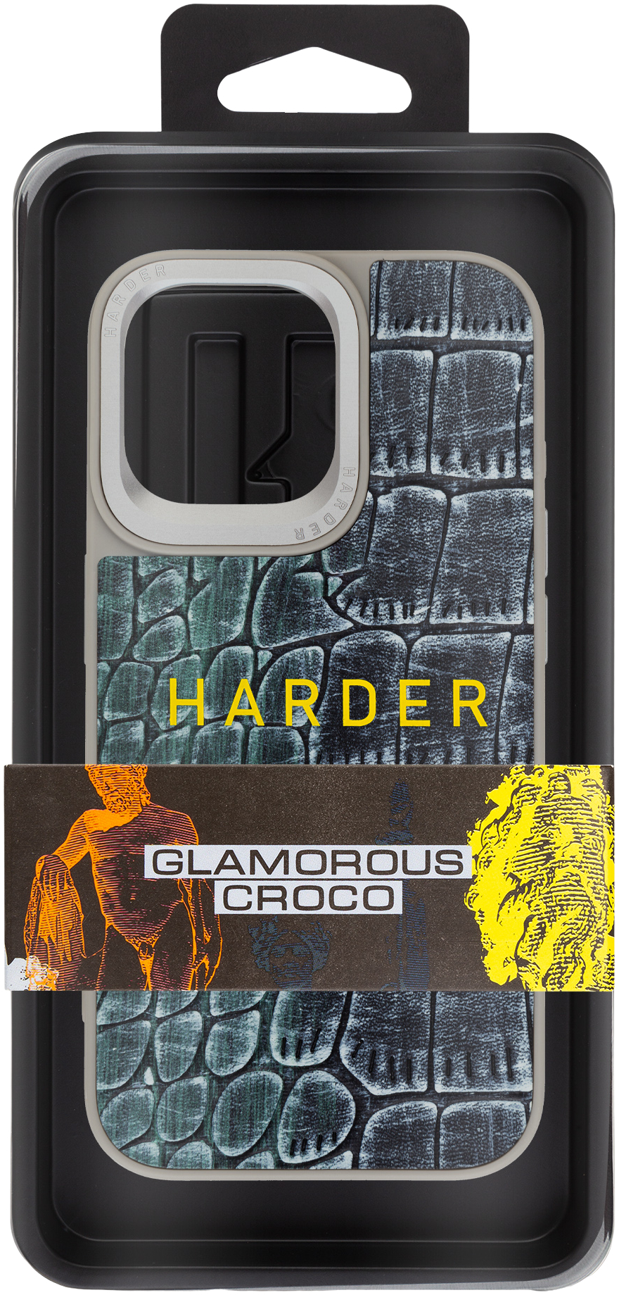 Чехол Harder Glamorous Croco для Apple iPhone 15 Pro Max Grey Green (ARM76765) фото 3