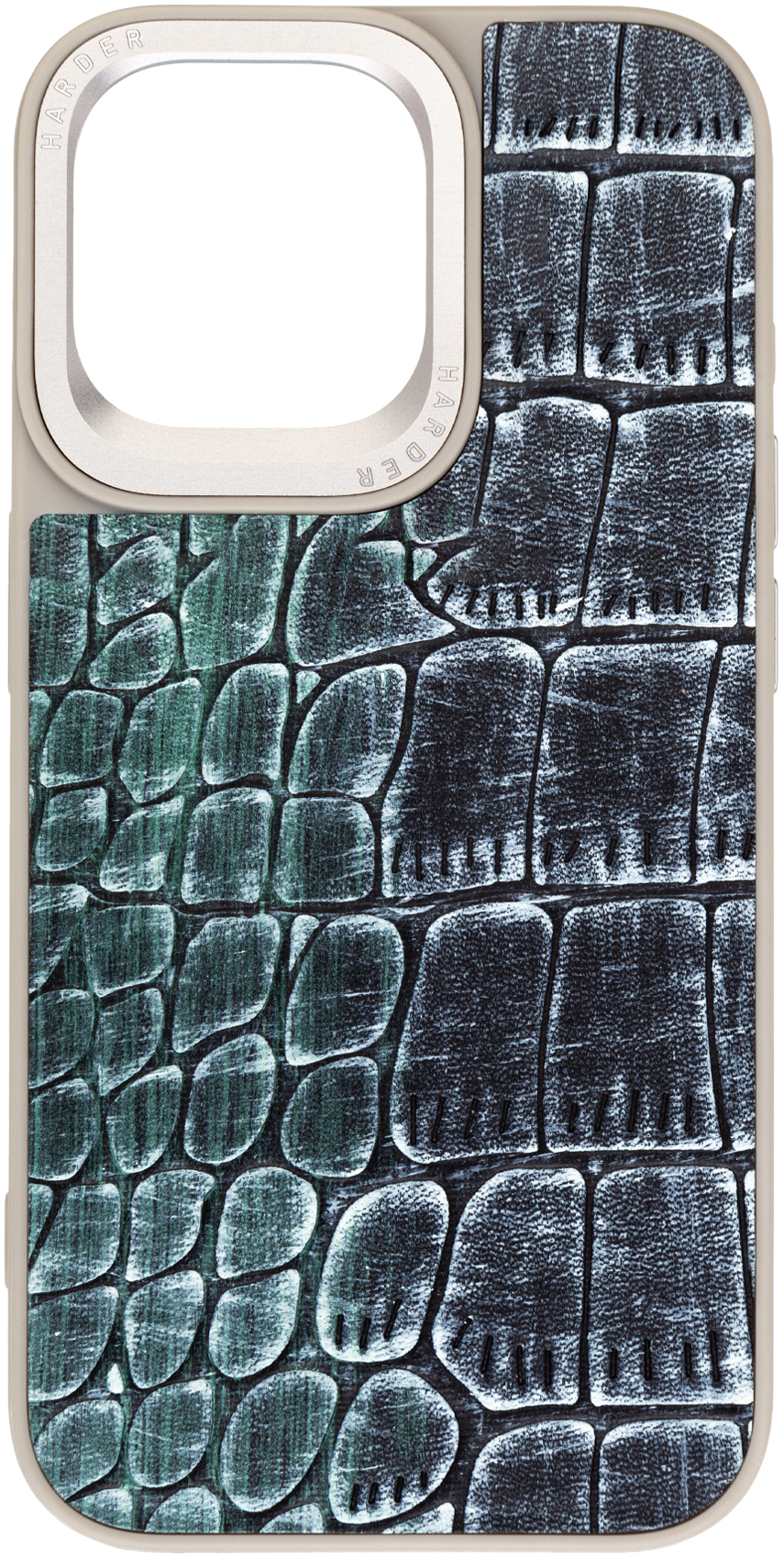 Чехол Harder Glamorous Croco для Apple iPhone 15 Pro Max Grey Green (ARM76765) фото 2