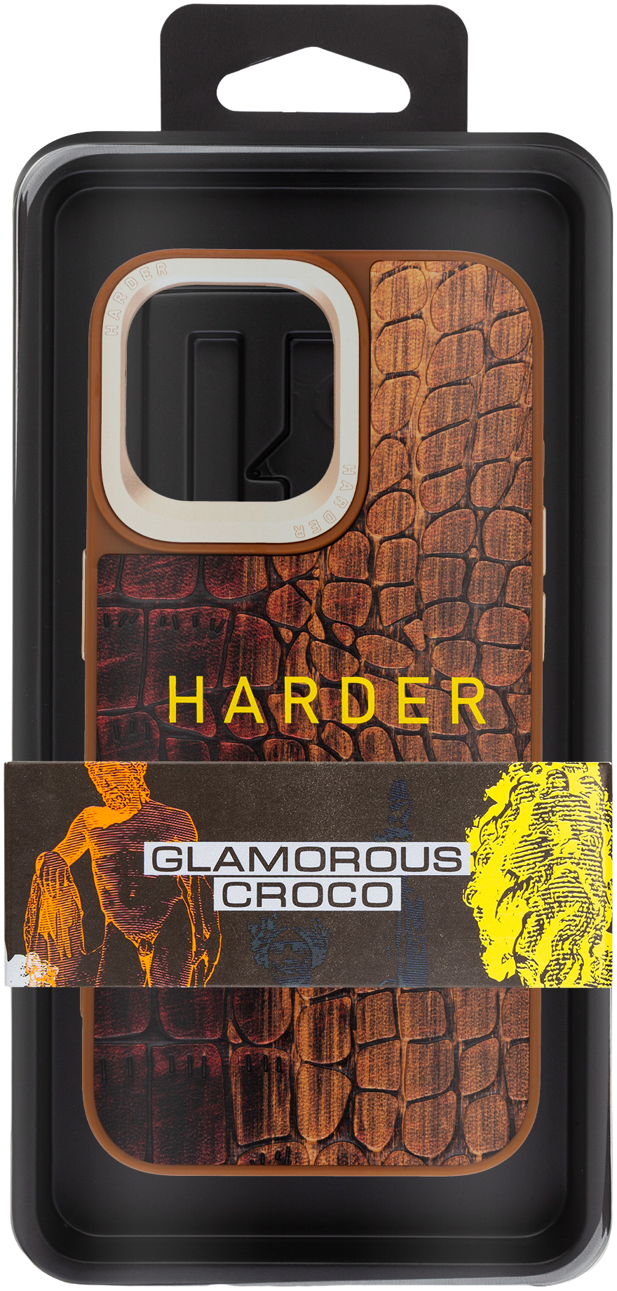 Чехол Harder Glamorous Croco для Apple iPhone 15 Pro Max Magma (ARM76768) фото 3