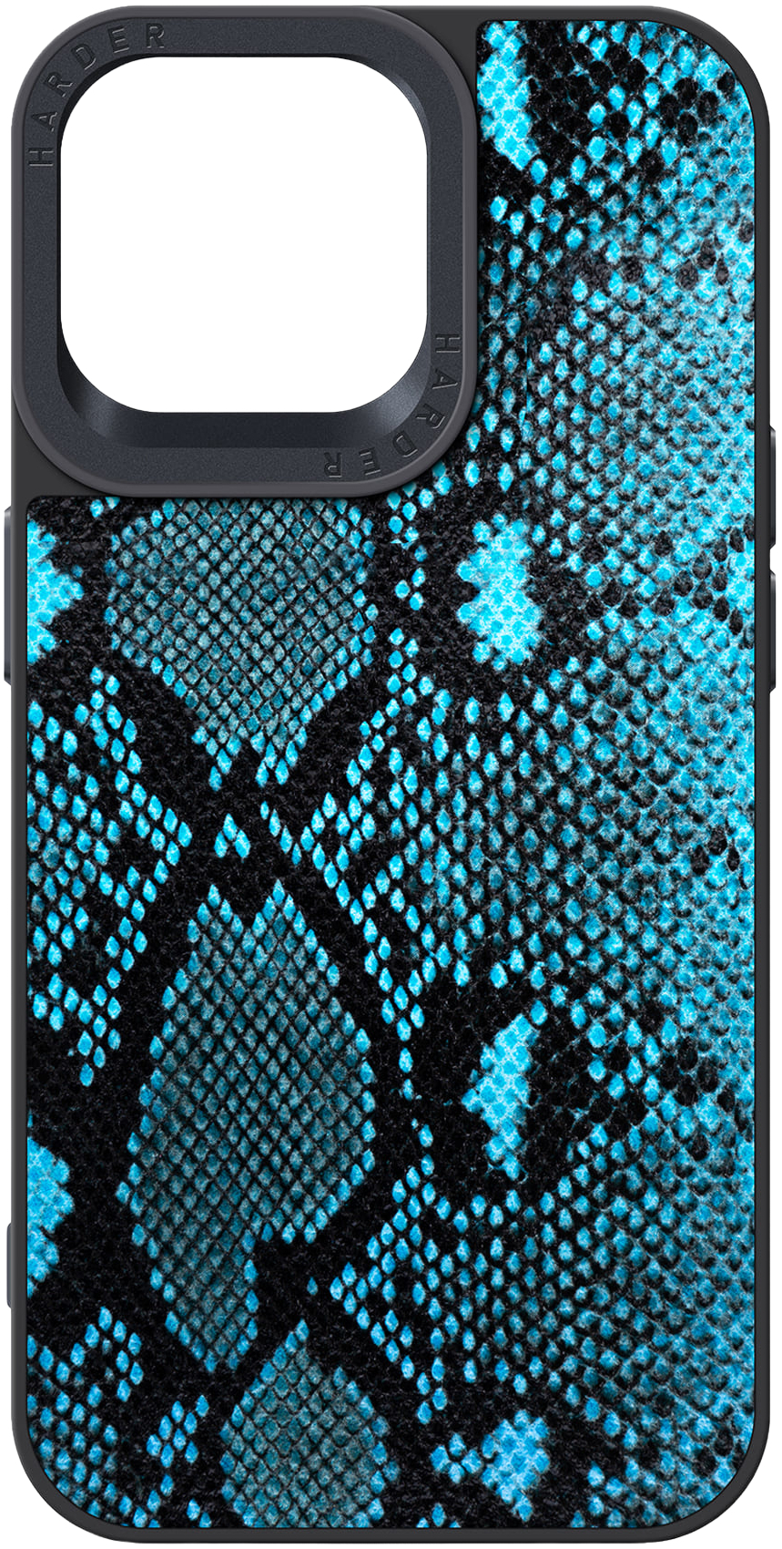 Чехол Harder Genuine Snake для Apple iPhone 15 Pro Max Dark Blue (ARM76784) фото 