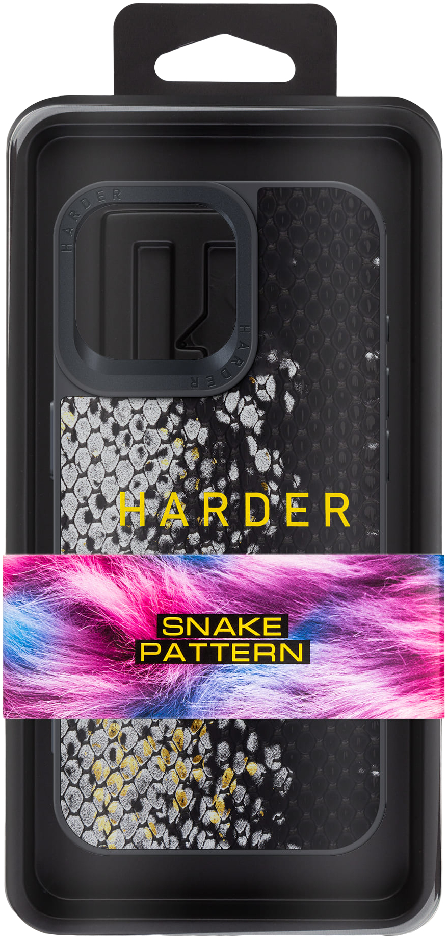 Чехол Harder Snake Pattern для Apple iPhone 15 Pro Max Black (ARM76799) фото 