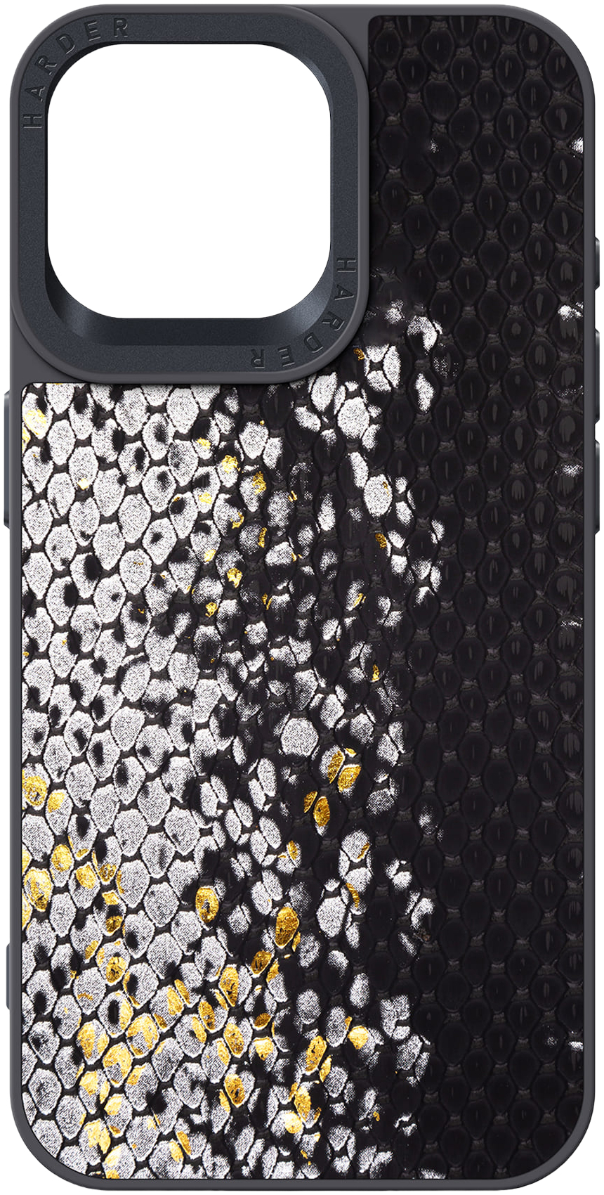Чехол Harder Snake Pattern для Apple iPhone 15 Pro Max Black (ARM76799) фото 