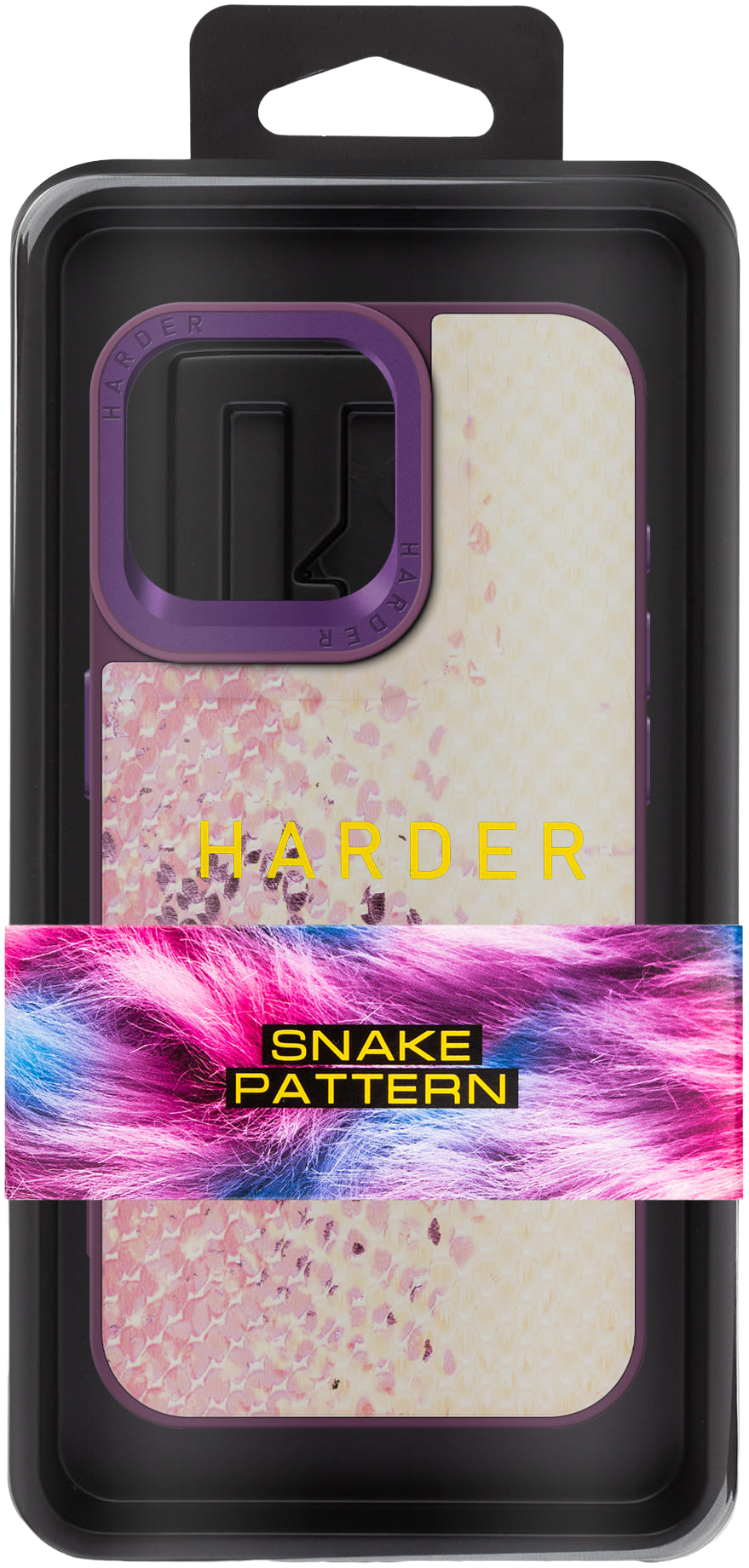 Чехол Harder Snake Pattern для Apple iPhone 15 Pro Max Pink (ARM76803) фото 