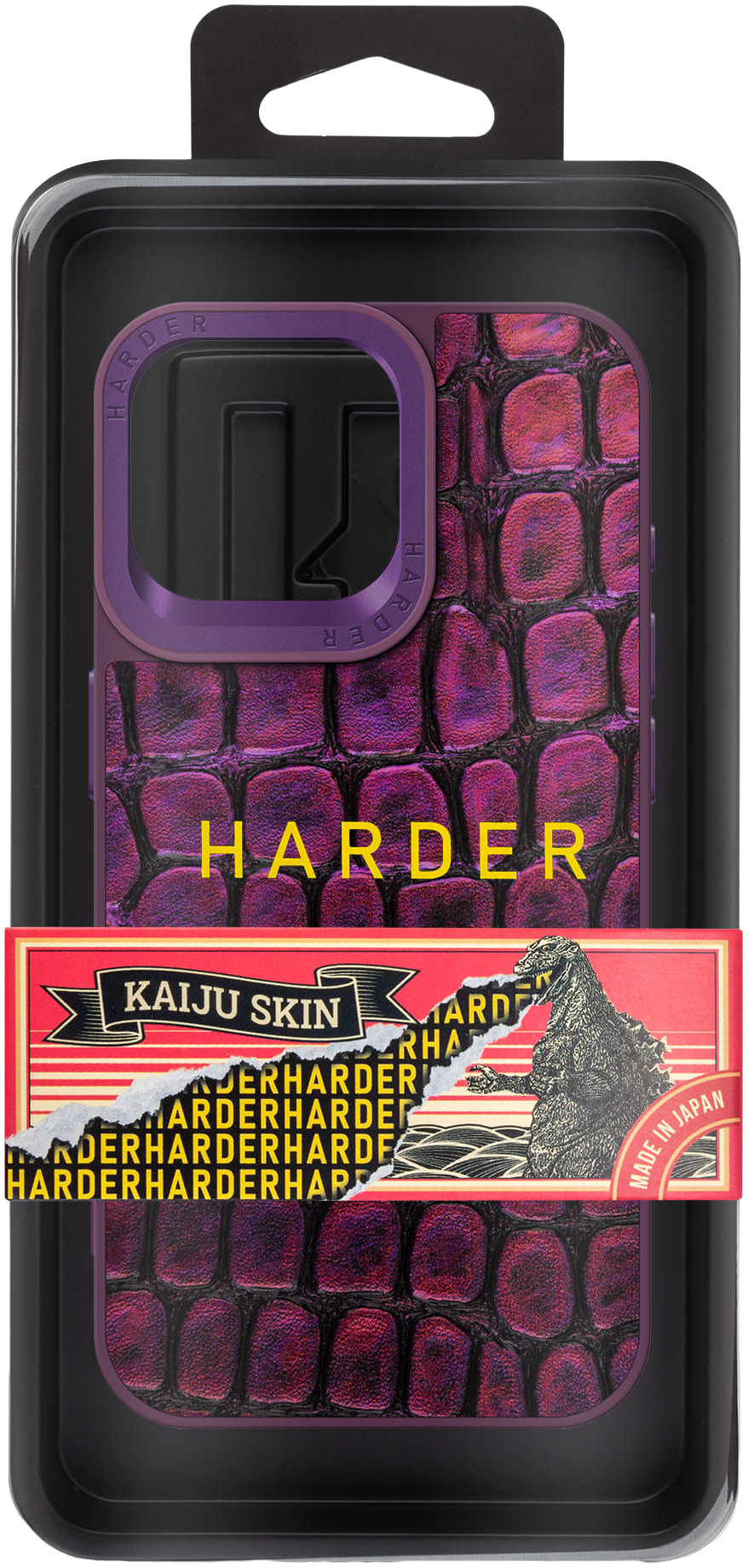 Чехол Harder Kaiju Skin для Apple iPhone 15 Pro Max Purple (ARM76848) фото 